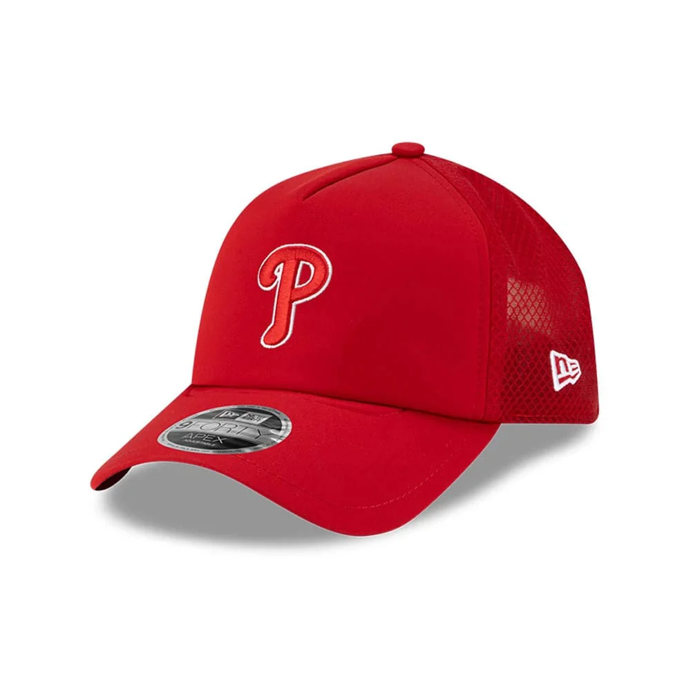 Philadelphia Phillies MLB Batting Practice 2026 Red 9FORTY Apex Adjustable Cap