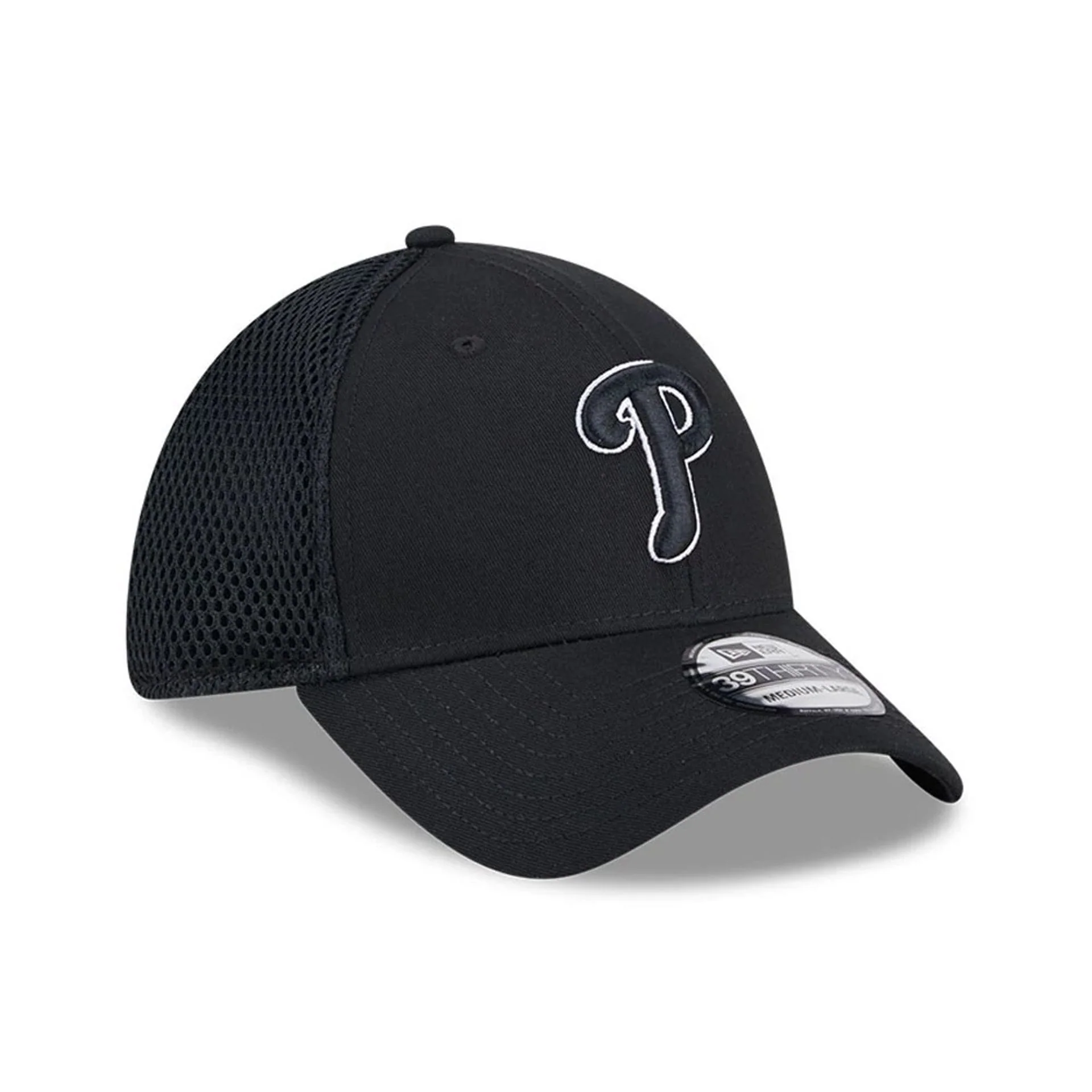 Philadelphia Phillies MLB Evergreen Neo Black 39THIRTY Stretch Fit Cap - Image 4