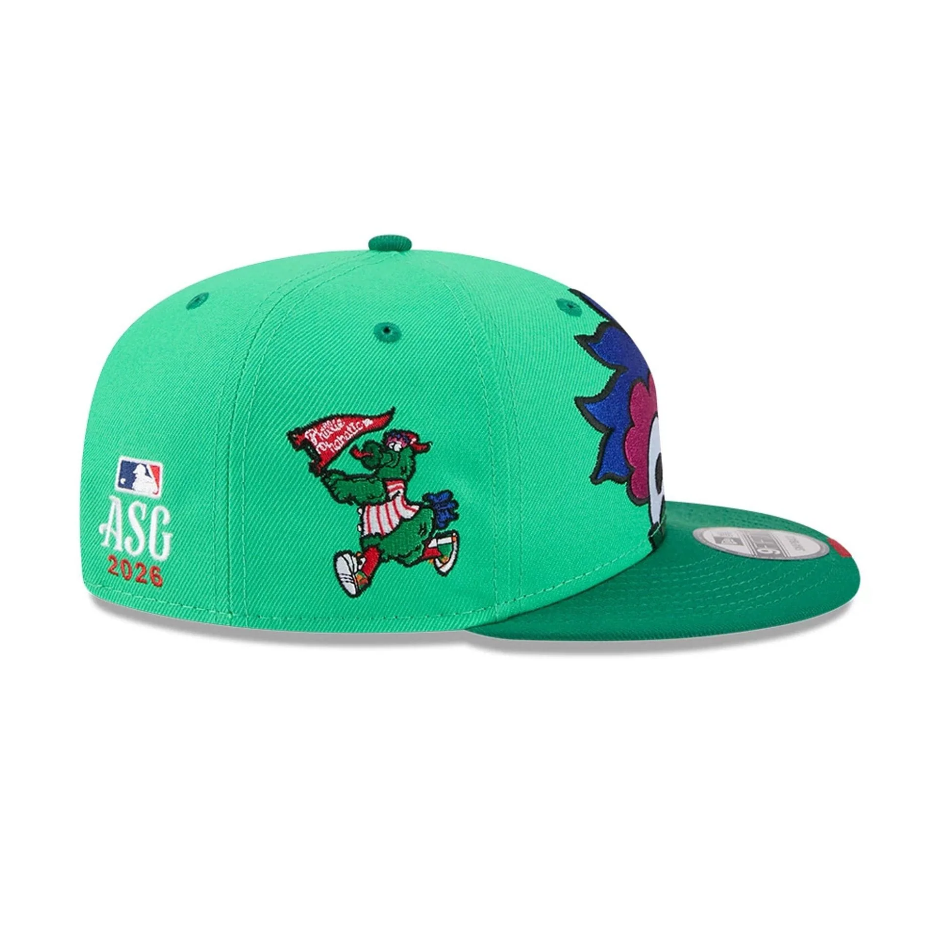 Phillies MLB All Star Game Bright Green 9FIFTY Snapback Adjustable Cap - Image 5