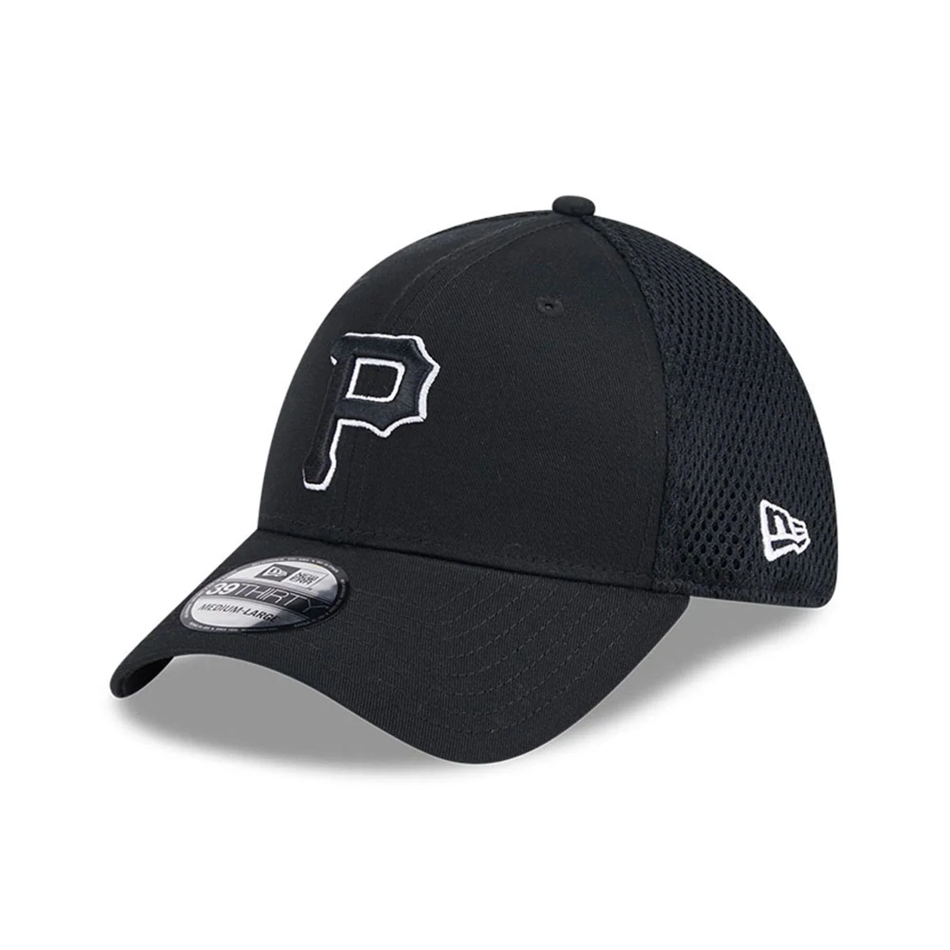 Pittsburgh Pirates MLB Evergreen Neo Black 39THIRTY Stretch Fit Cap