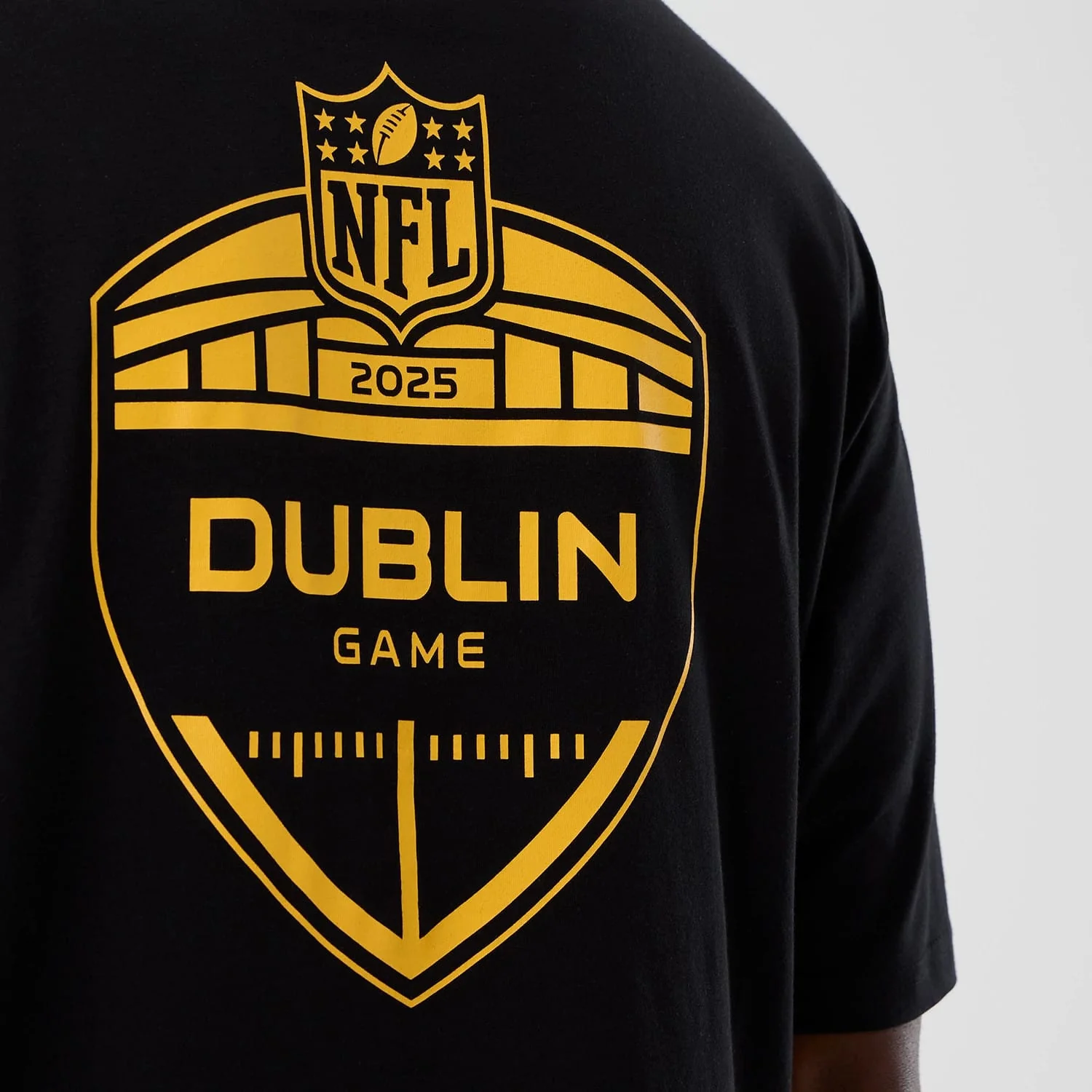 Pittsburgh Steelers NFL International Series Games Black Oversized T-Shirt - Image 4