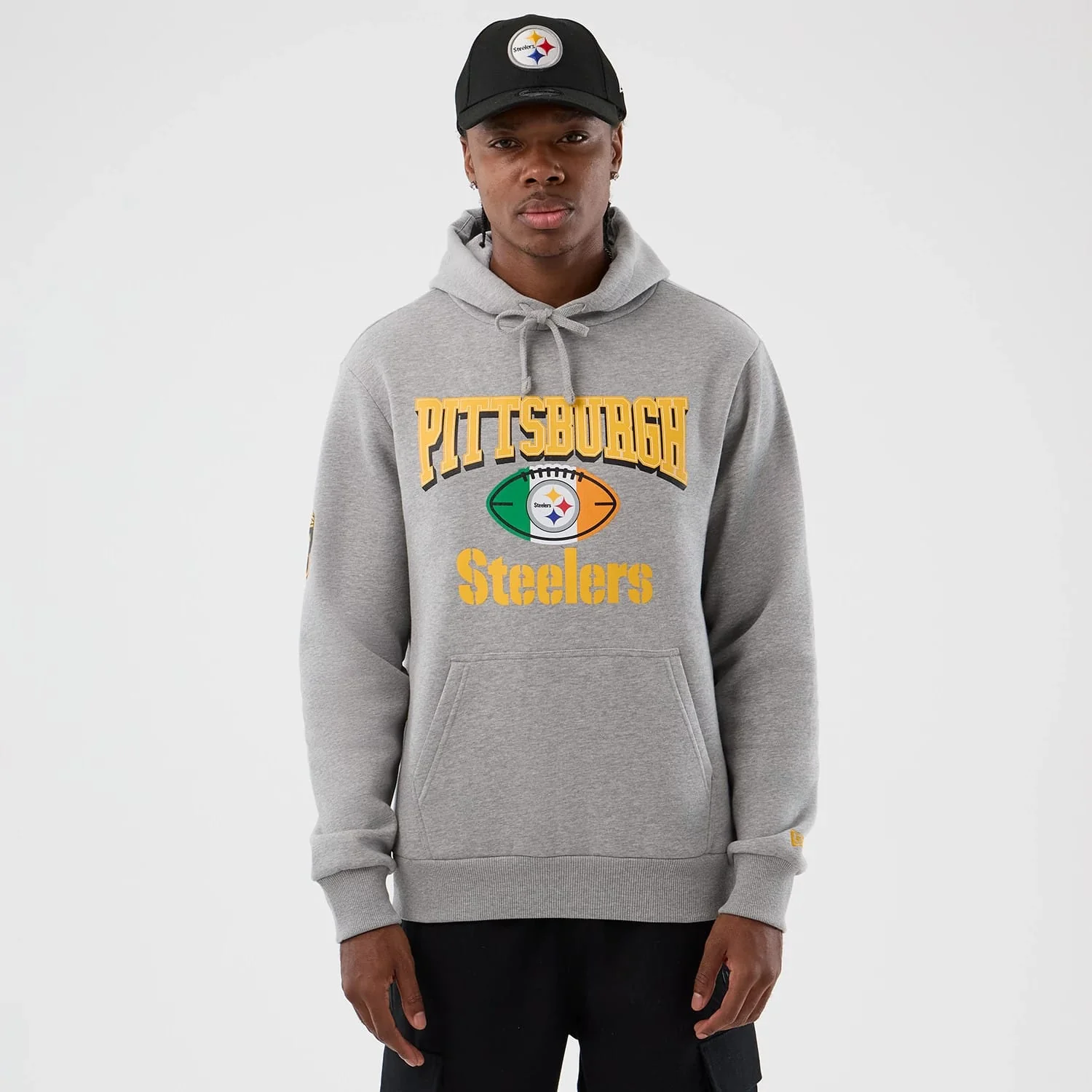 Pittsburgh Steelers NFL International Series Games Grey Pullover Hoodie