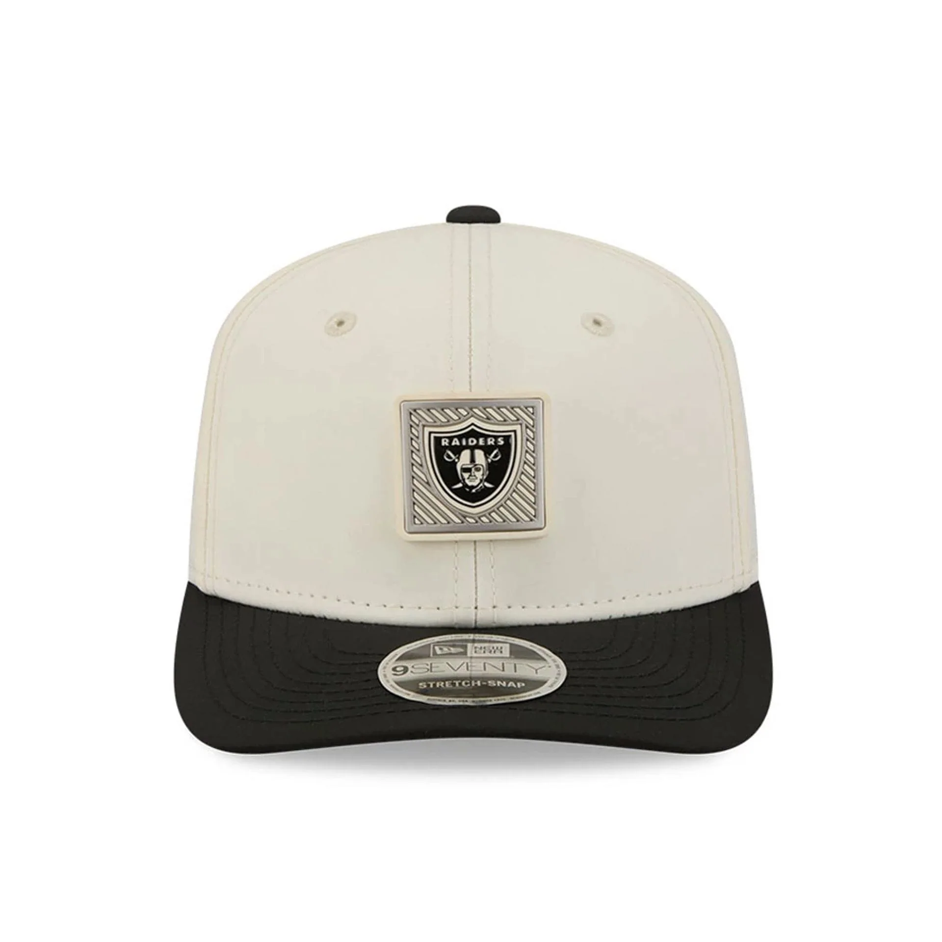 Raiders NFL Training 2026 White 9SEVENTY Stretch Snap Adjustable Cap - Image 2