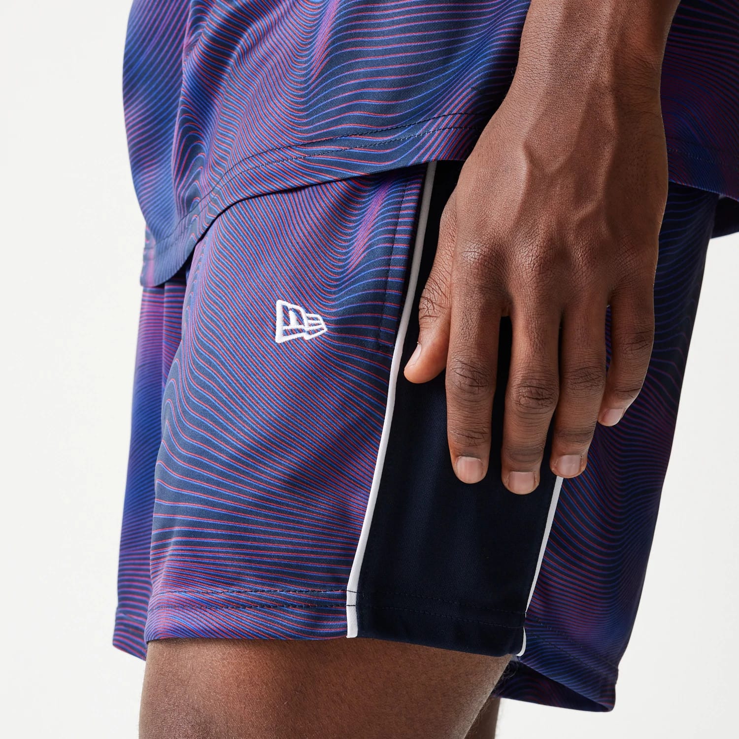 Red Bull Racing All Over Print Dark Blue Football Shorts - Image 4