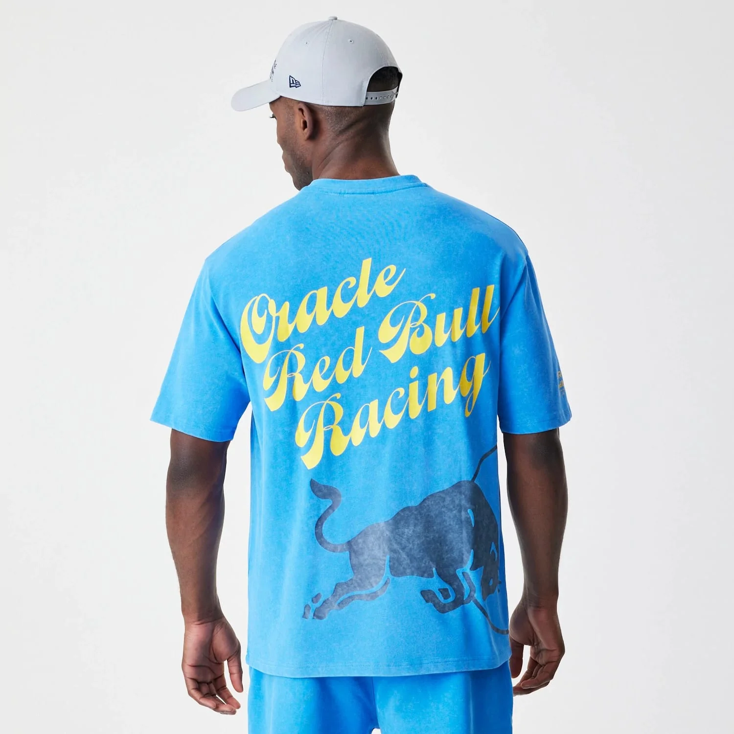 Red Bull Racing Back Graphic Blue Oversized T-Shirt - Image 2