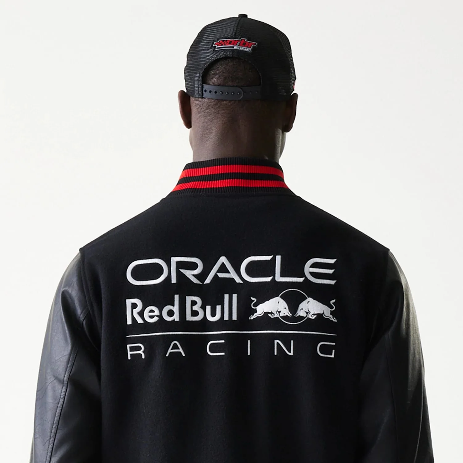 Red Bull Racing Black Varsity Jacket - Image 7