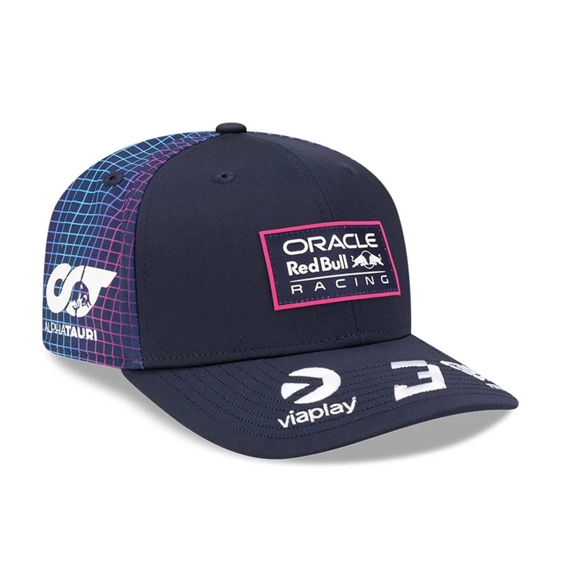 Red Bull Racing Miami Race Special Max Verstappen Navy 9SEVENTY Stretch Snap Adjustable Cap