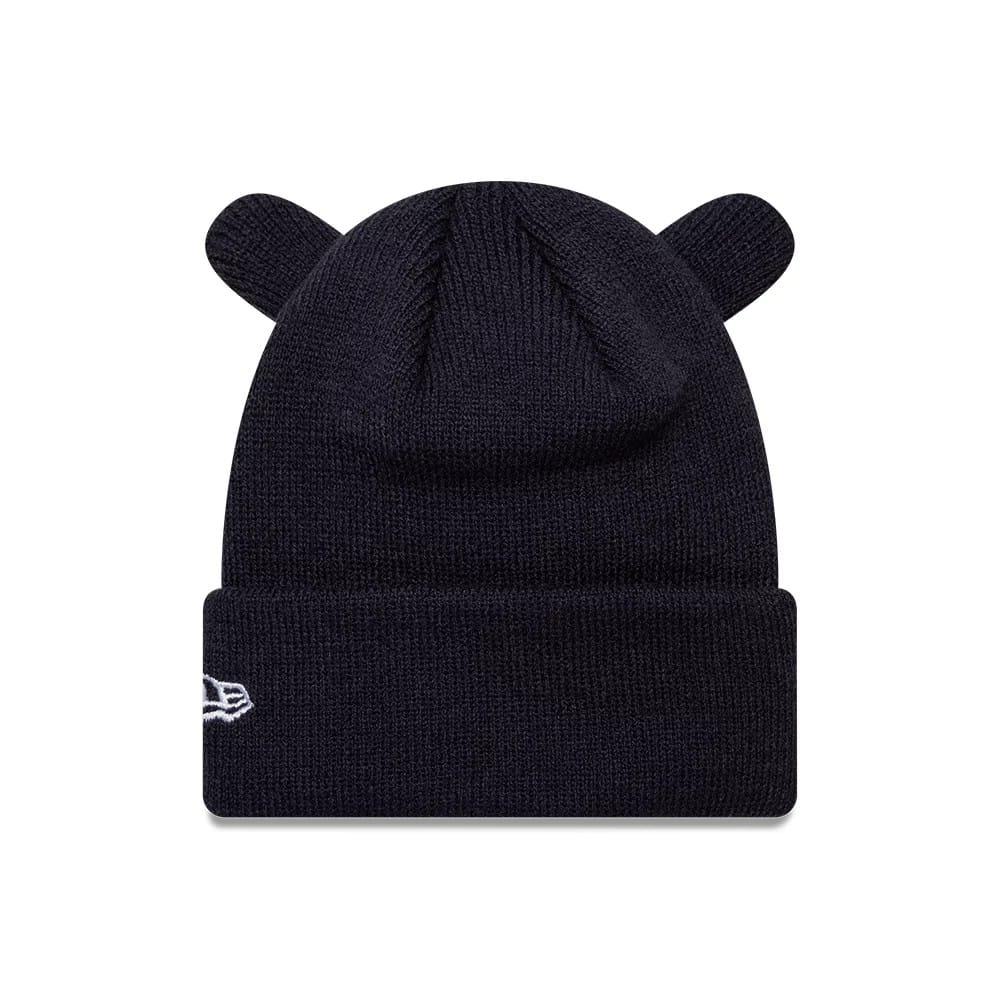 Red Bull Racing Toddler Ears Dark Blue Cuff Knit Beanie Hat - Image 2