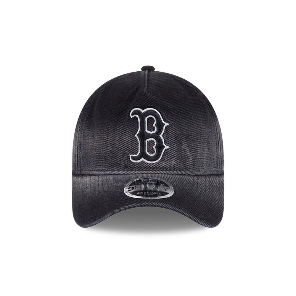 Red Sox MLB Washed Denim Black 9FORTY A-Frame Unstructured Adjustable Cap - Image 3