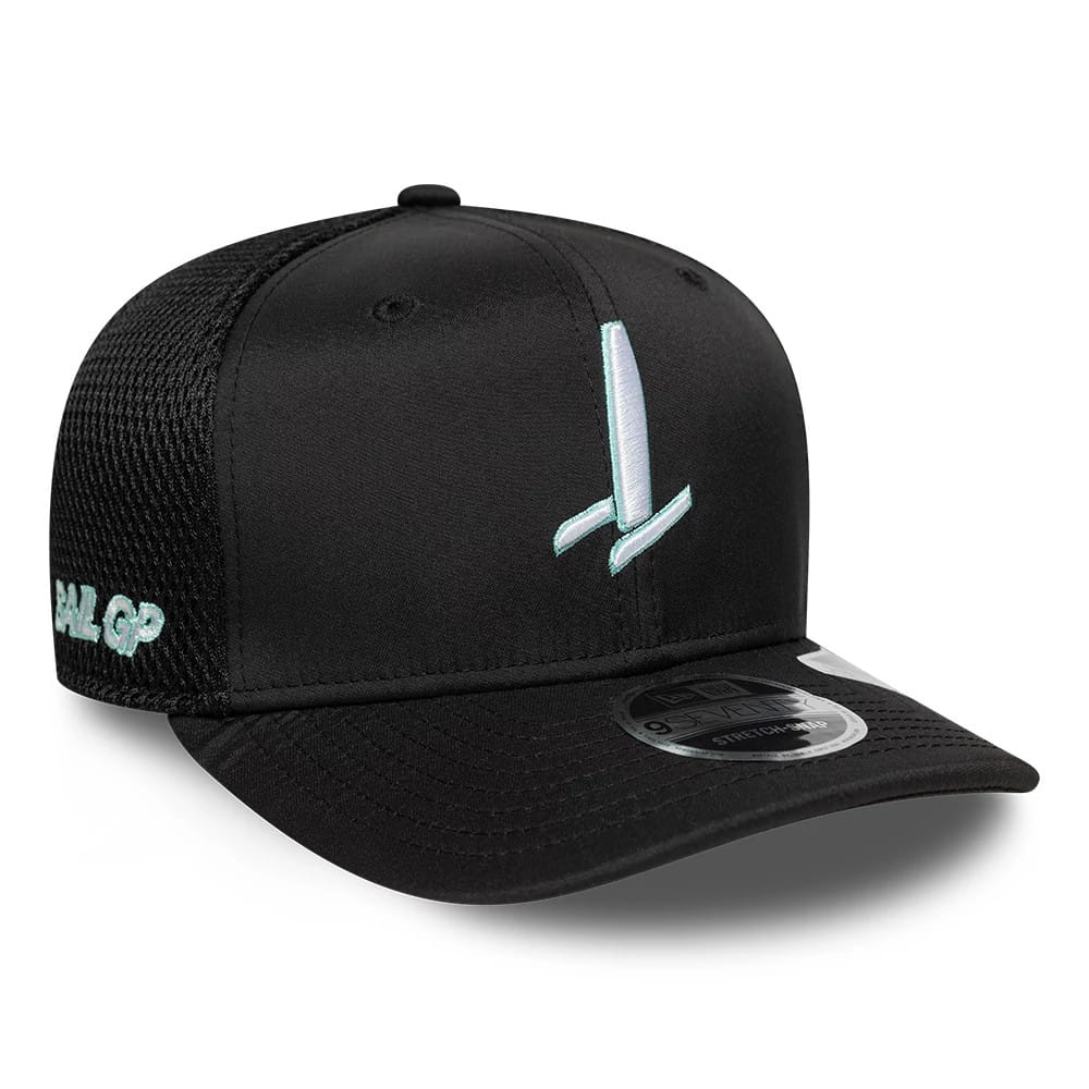 Sail GP Catamaran Black 9SEVENTY Stretch Snap Adjustable Cap