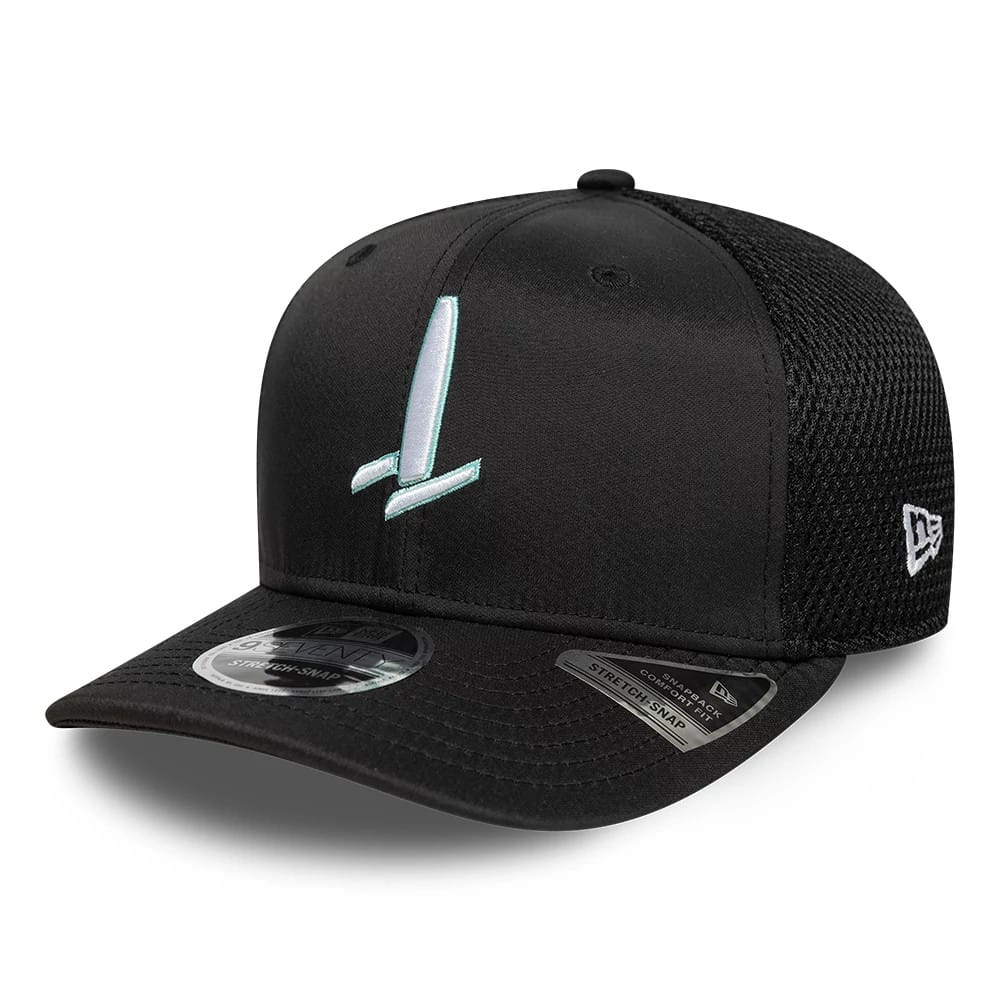 Sail GP Catamaran Black 9SEVENTY Stretch Snap Adjustable Cap - Image 3
