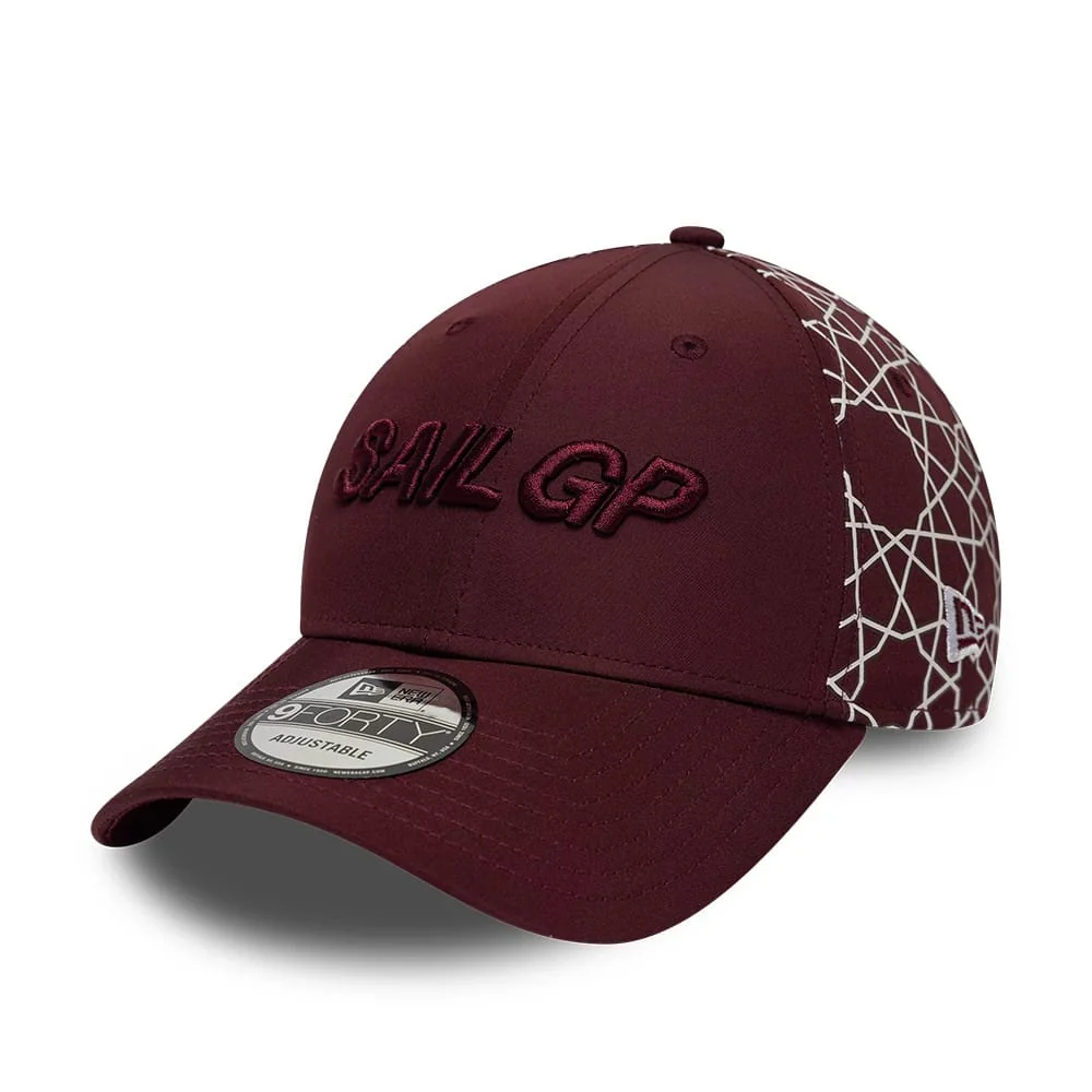 Sail GP Dubai Abu Dhabi Air Event Dark Red 9FORTY Adjustable Cap