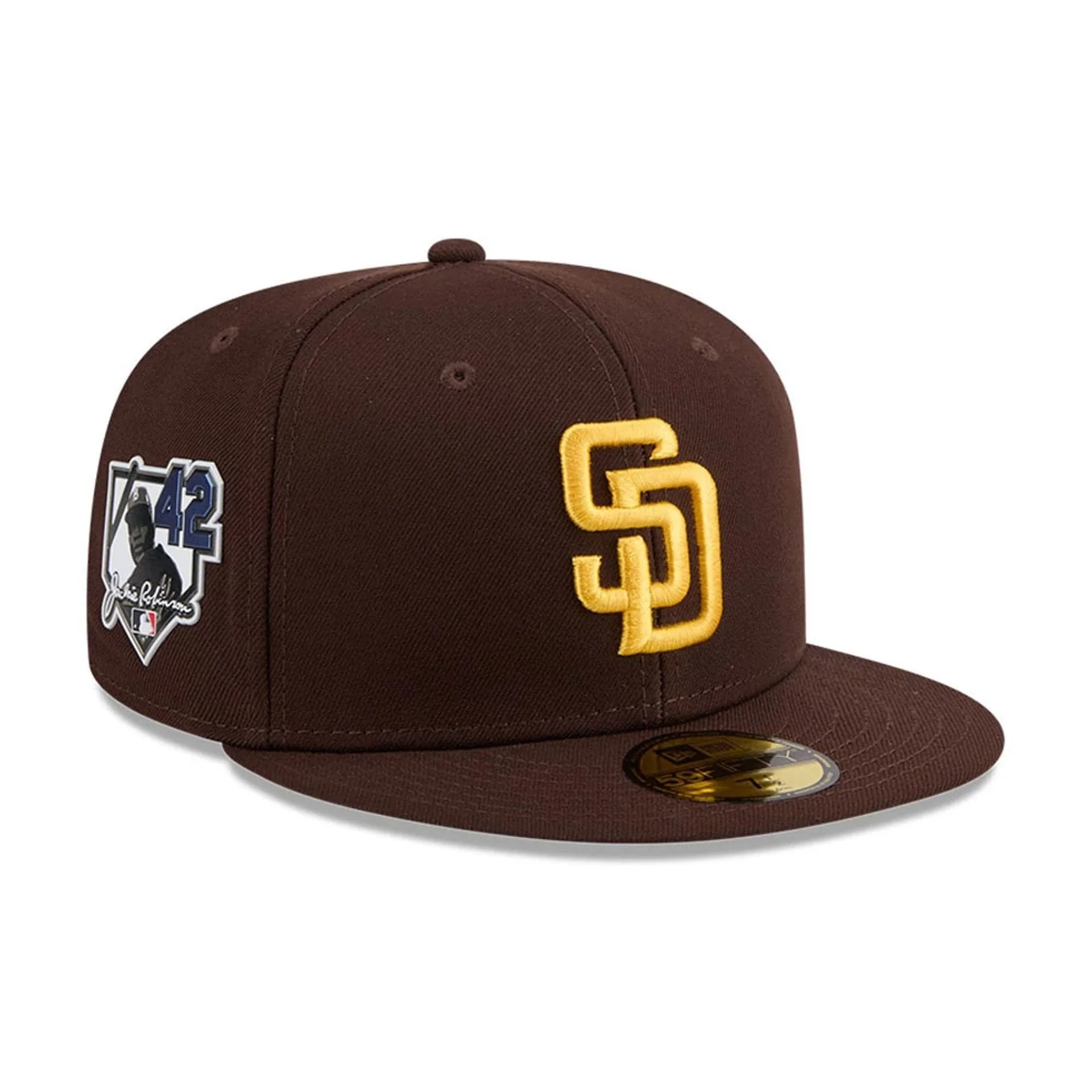 San Diego Padres MLB Jackie Robinson Dark Brown 59FIFTY Fitted Cap