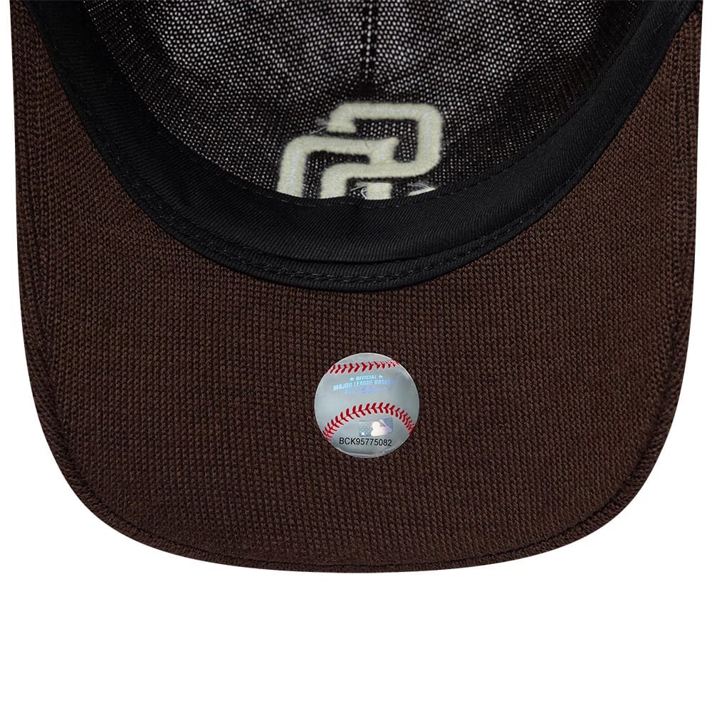 San Diego Padres MLB Merino Wool Dark Brown 9TWENTY Adjustable Cap - Image 7