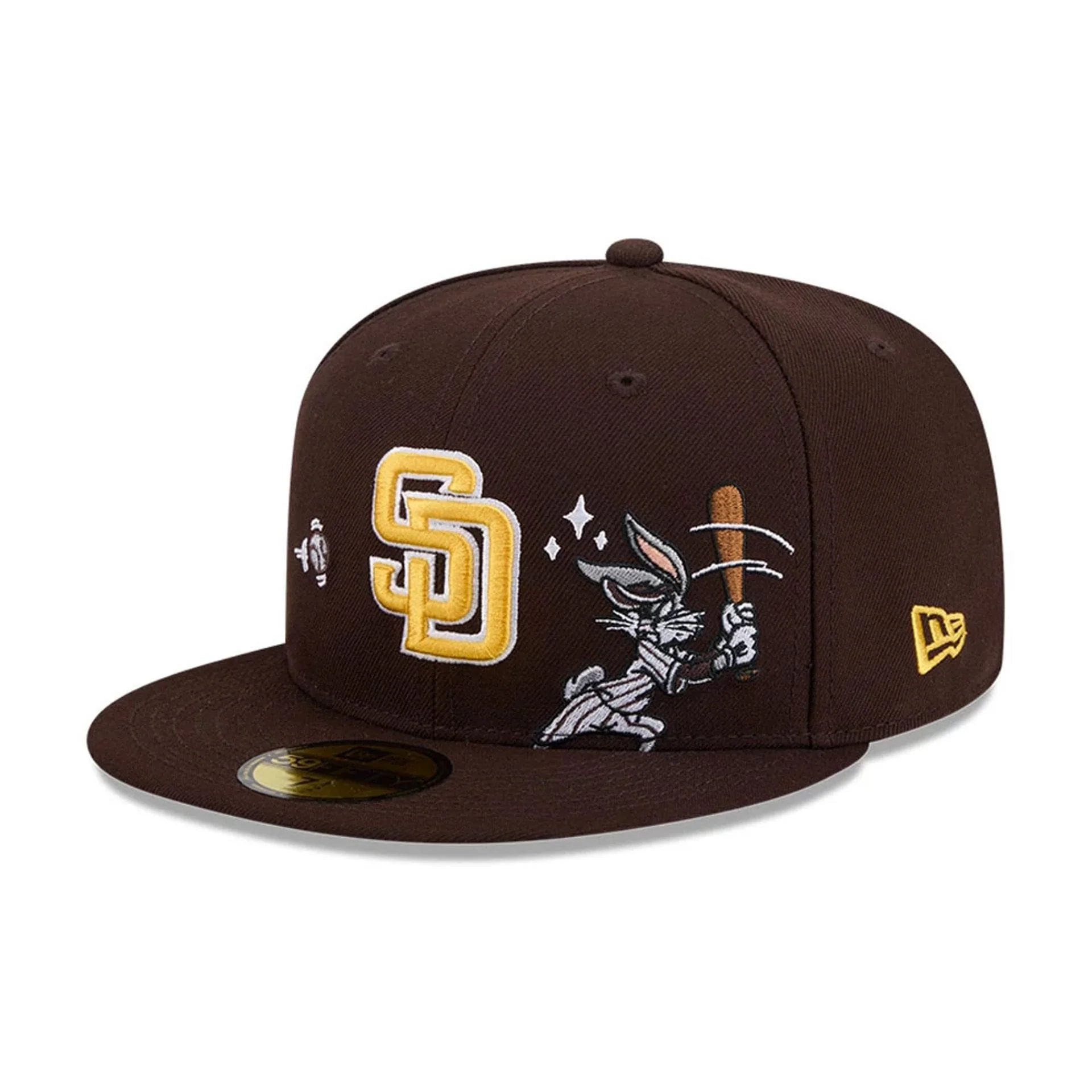 San Diego Padres MLB X Looney Tunes Bugs Bunny Dark Brown 59FIFTY Fitted Cap