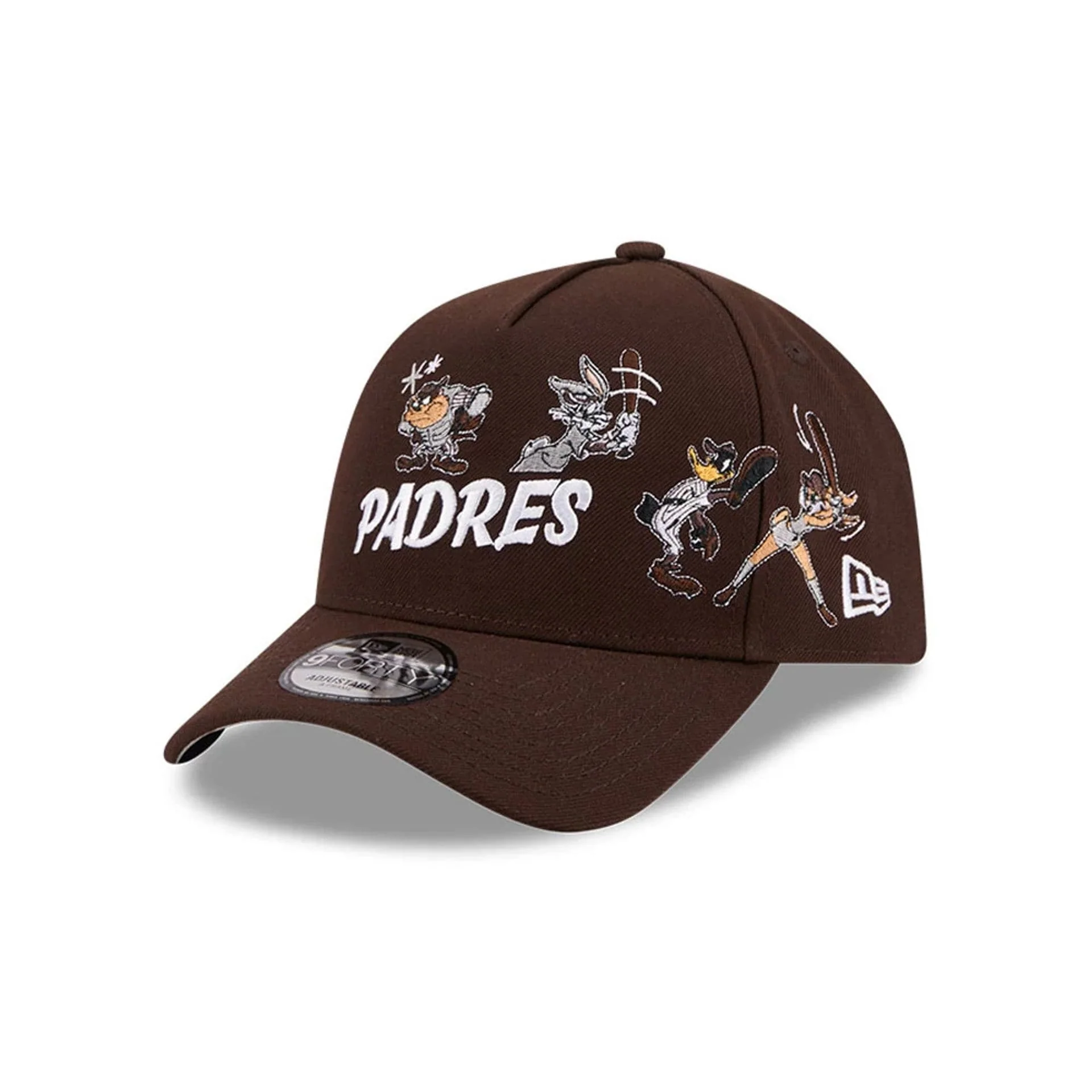 San Diego Padres MLB X Looney Tunes Dark Brown 9FORTY A-Frame Adjustable Cap