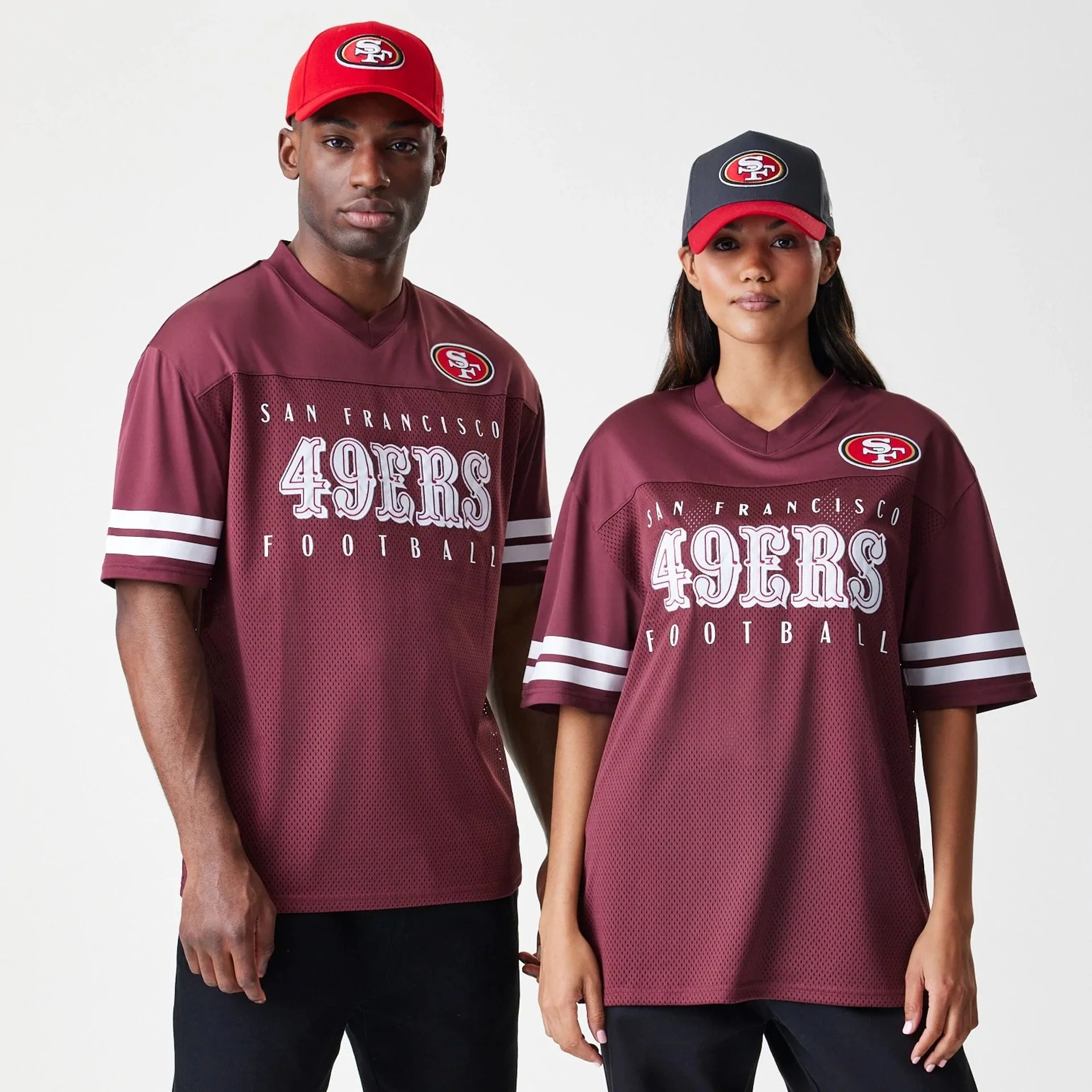 San Francisco 49ers NFL Mesh Dark Red Jersey
