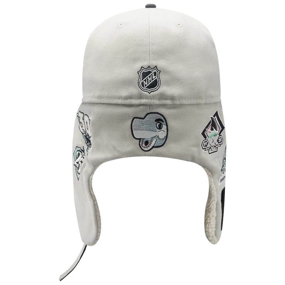 San Jose Sharks NHL Patch Light Beige Dogear 59FIFTY Fitted Cap - Image 6