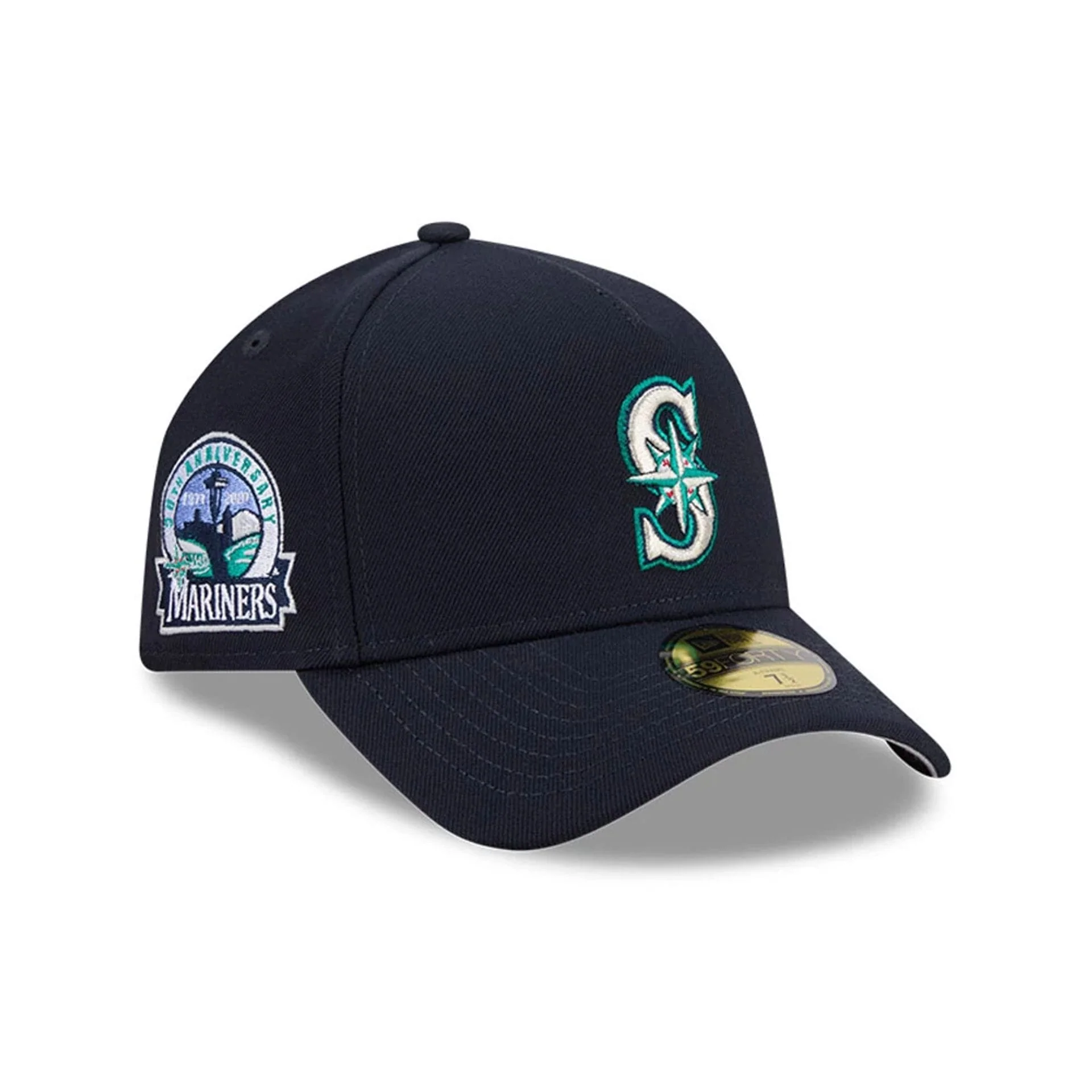 Seattle Mariners MLB Team Side Navy 59FORTY A-Frame Fitted Cap