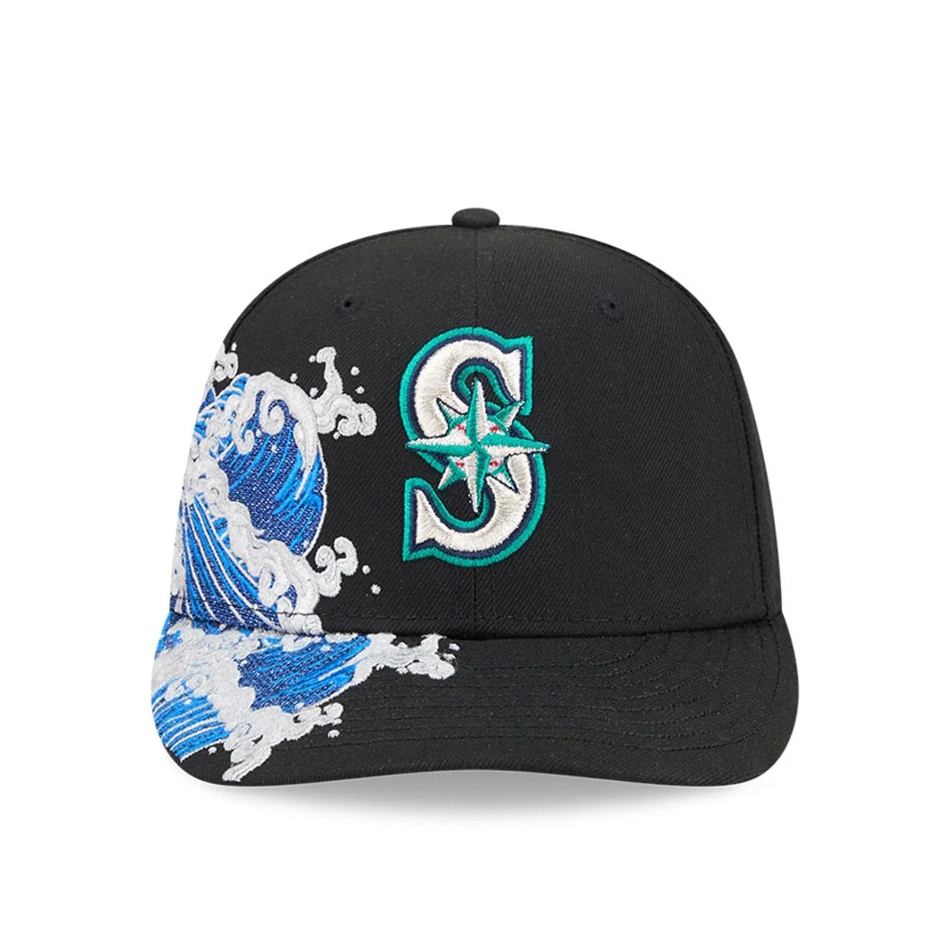 Seattle Mariners MLB Vissurf Black 9FIFTY Snapback Adjustable Cap - Image 3