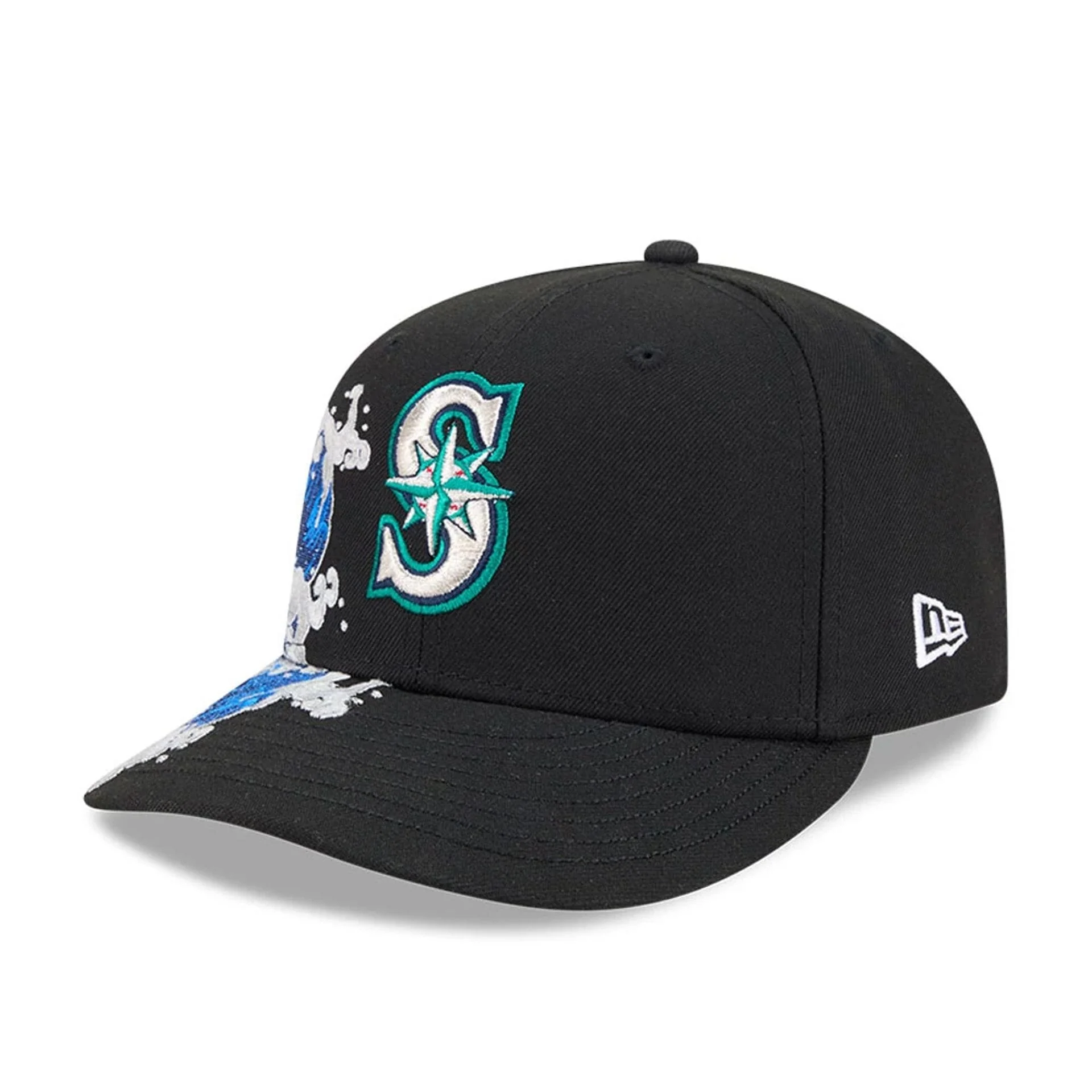 Seattle Mariners MLB Vissurf Black 9FIFTY Snapback Adjustable Cap - Image 4