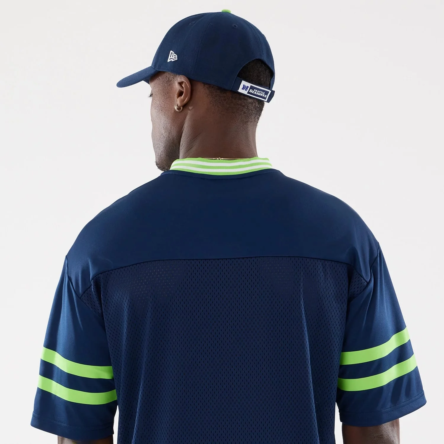 Seattle Seahawks NFL Mesh Dark Blue Mesh Jersey - Image 6