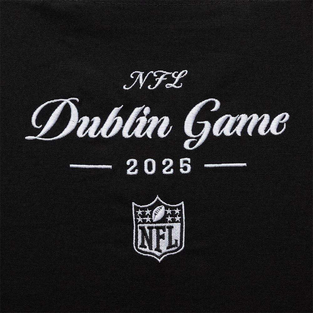 Shield Logo NFL Dublin Game 2025 Black Tote Bag - Image 3