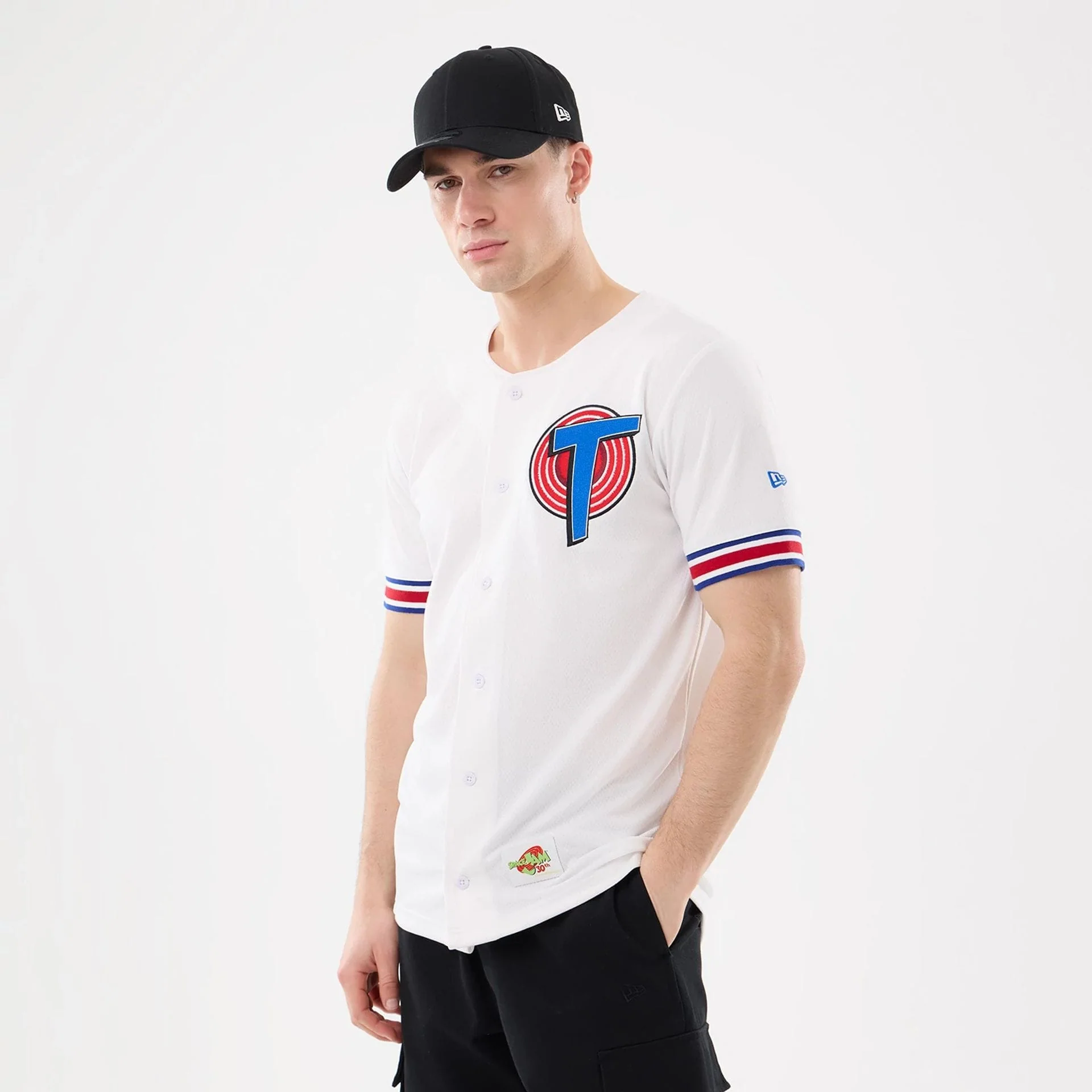 Space Jam Warner Brothers Space Jam White Mesh Jersey
