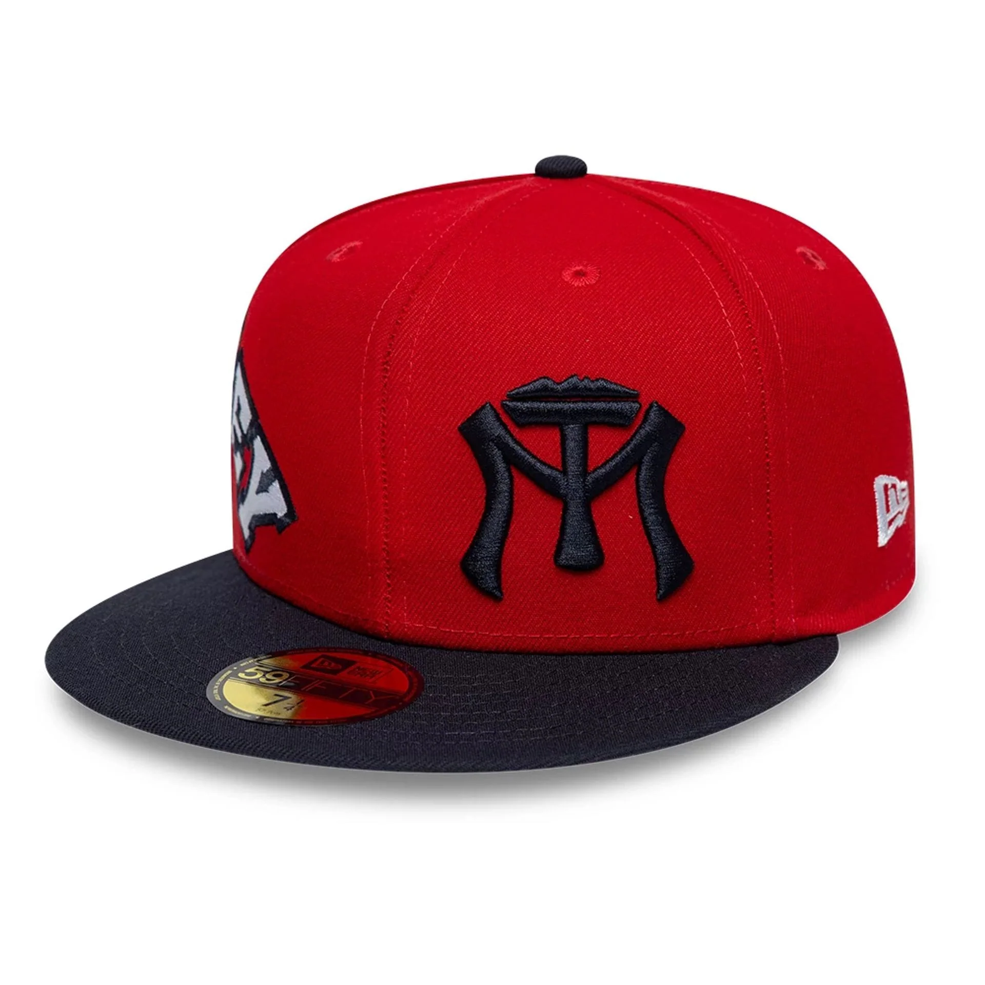 Sultanes De Monterrey LMB Multi Logo Satin Lined Red 59FIFTY Fitted Cap - Image 4