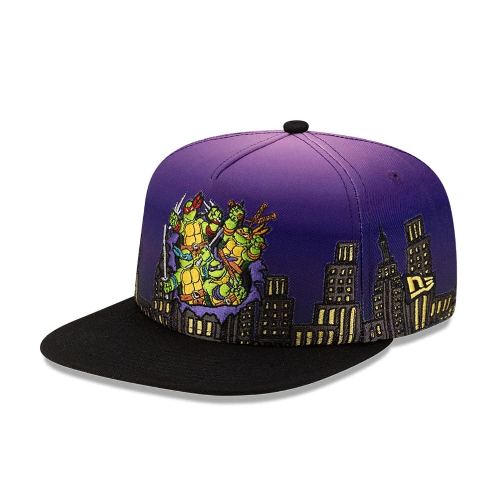Teenage Mutant Ninja Turtles Skyline Purple 59FIFTY A-Frame Fitted Cap