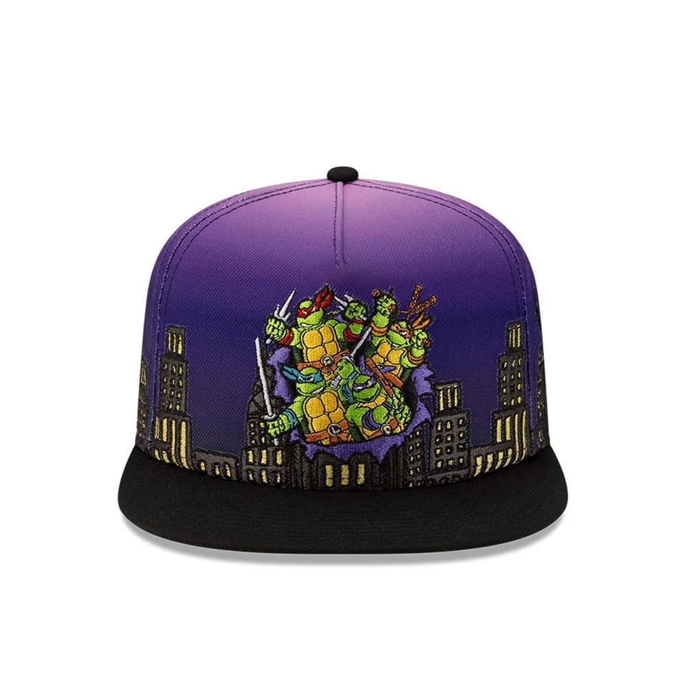 Teenage Mutant Ninja Turtles Skyline Purple 59FIFTY A-Frame Fitted Cap - Image 3
