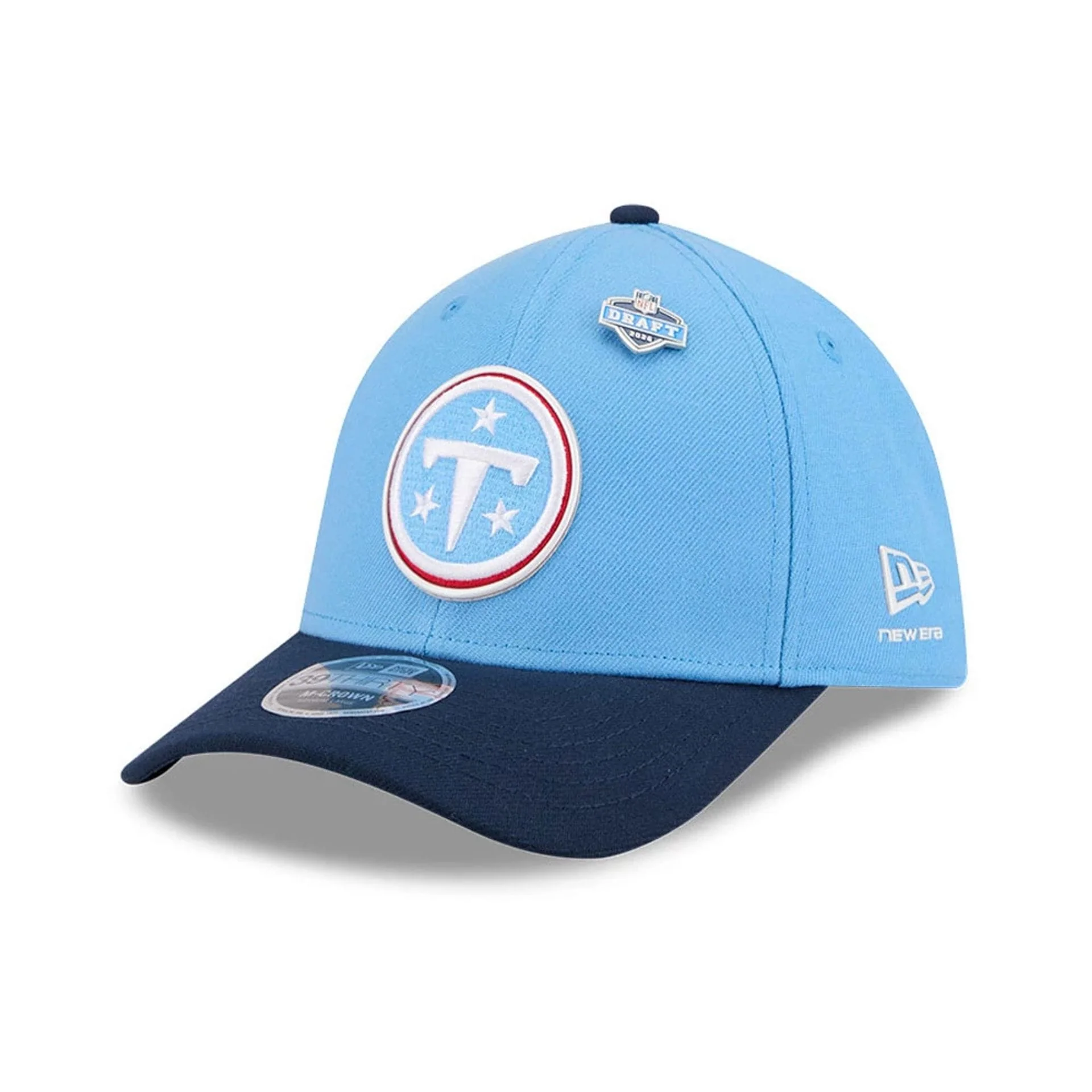 Tennessee Titans NFL Draft 2026 Dark Blue 39THIRTY M-Crown Stretch Fit Cap