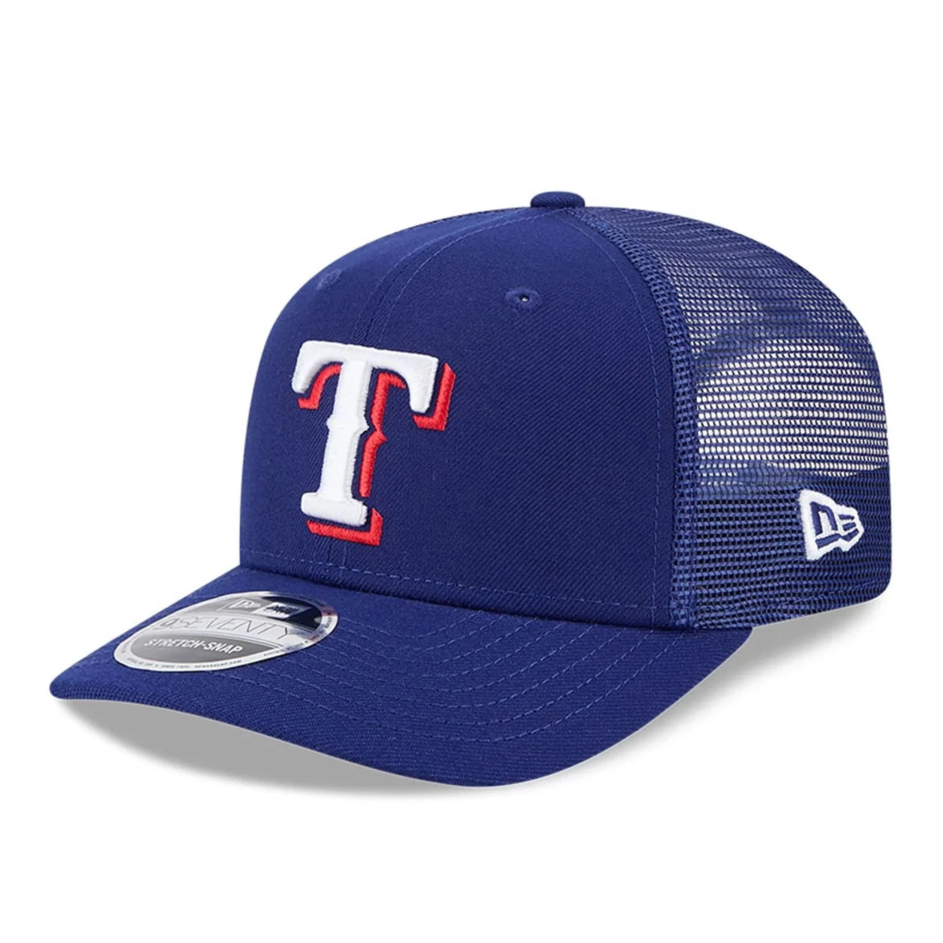 Texas Rangers MLB Evergreen Dark Blue 9SEVENTY Stretch Snap Adjustable Cap