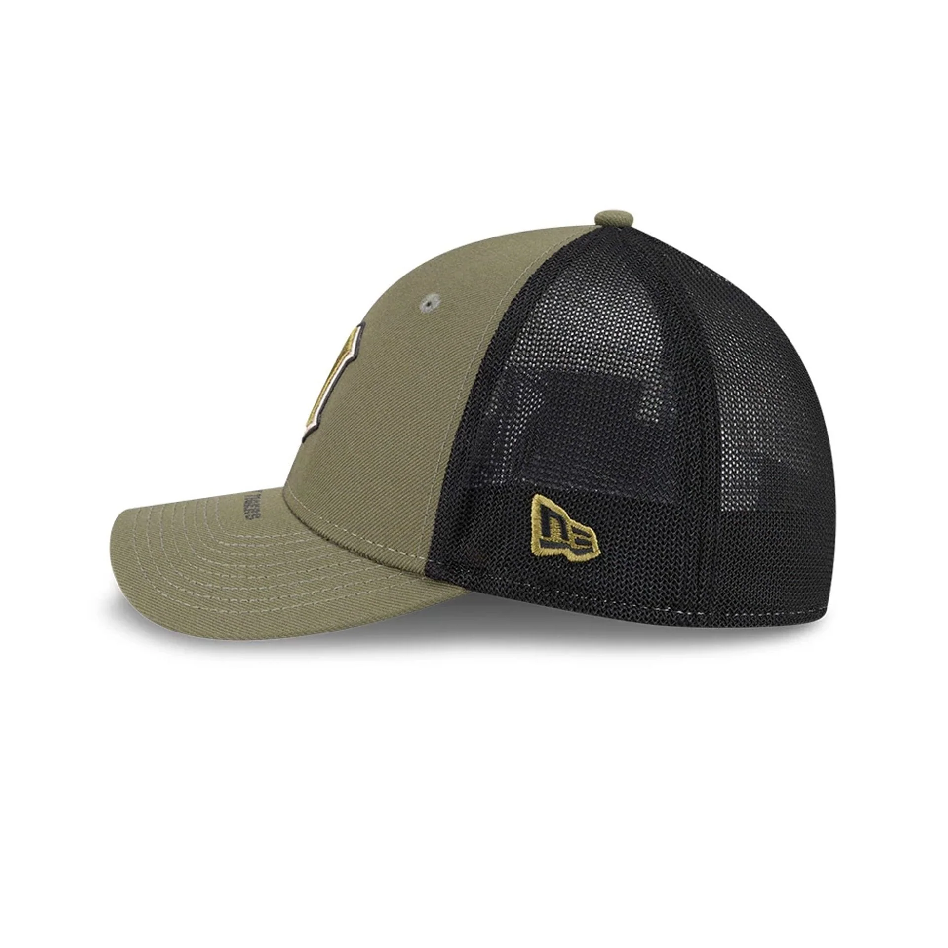 Tigers MLB Armed Forces Day 2026 Green 39THIRTY M-Crown Stretch Fit Cap - Image 5