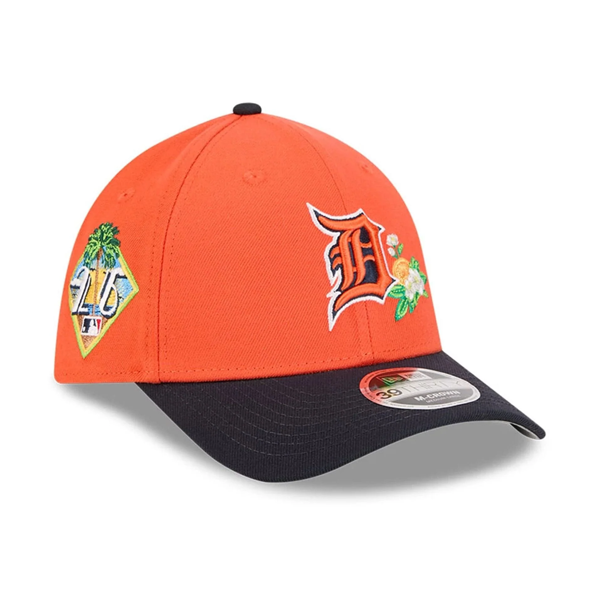 Tigers MLB Spring Training 2026 Orange 39THIRTY M-Crown Stretch Fit Cap