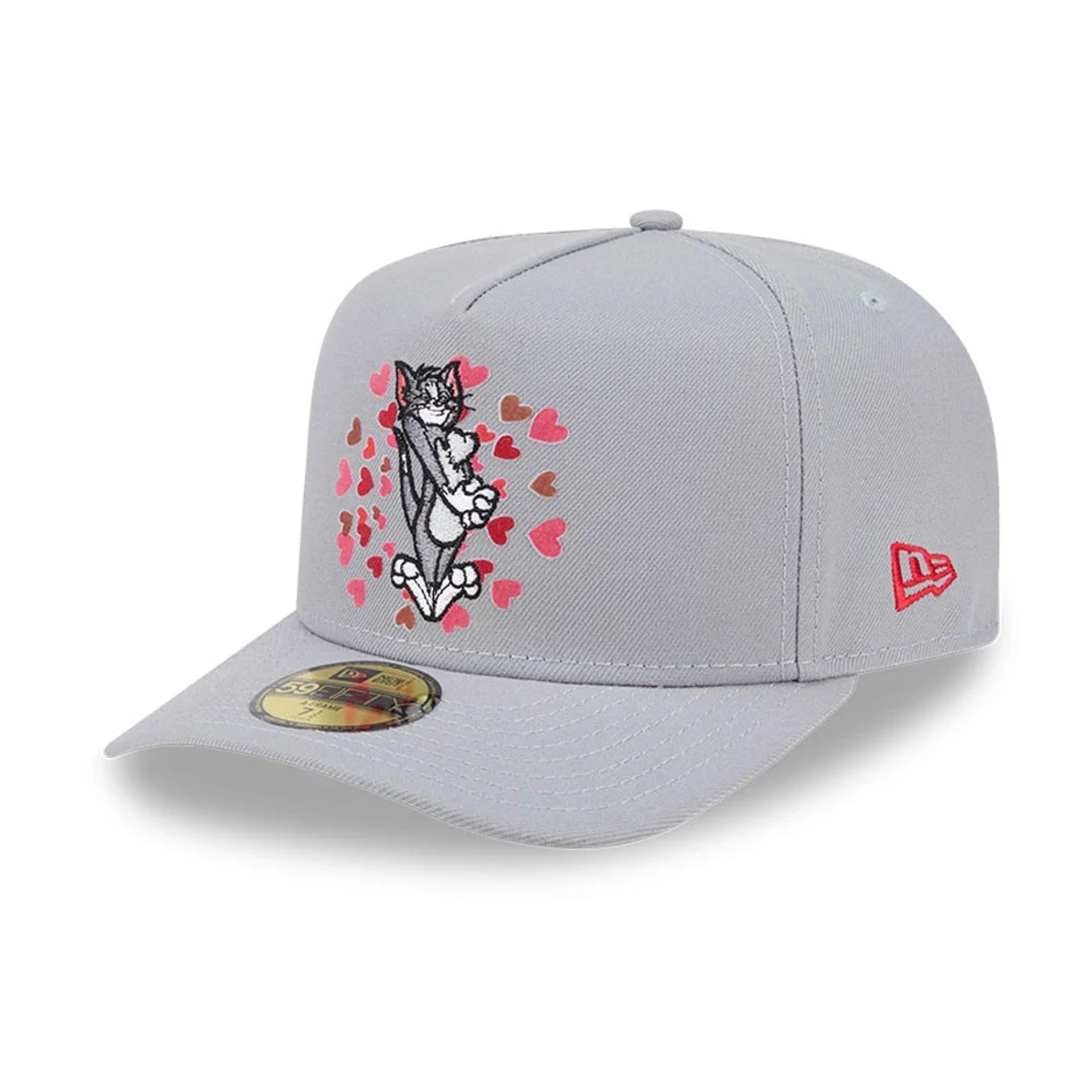Tom & Jerry Love Struck Grey 59FIFTY A-Frame Fitted Cap