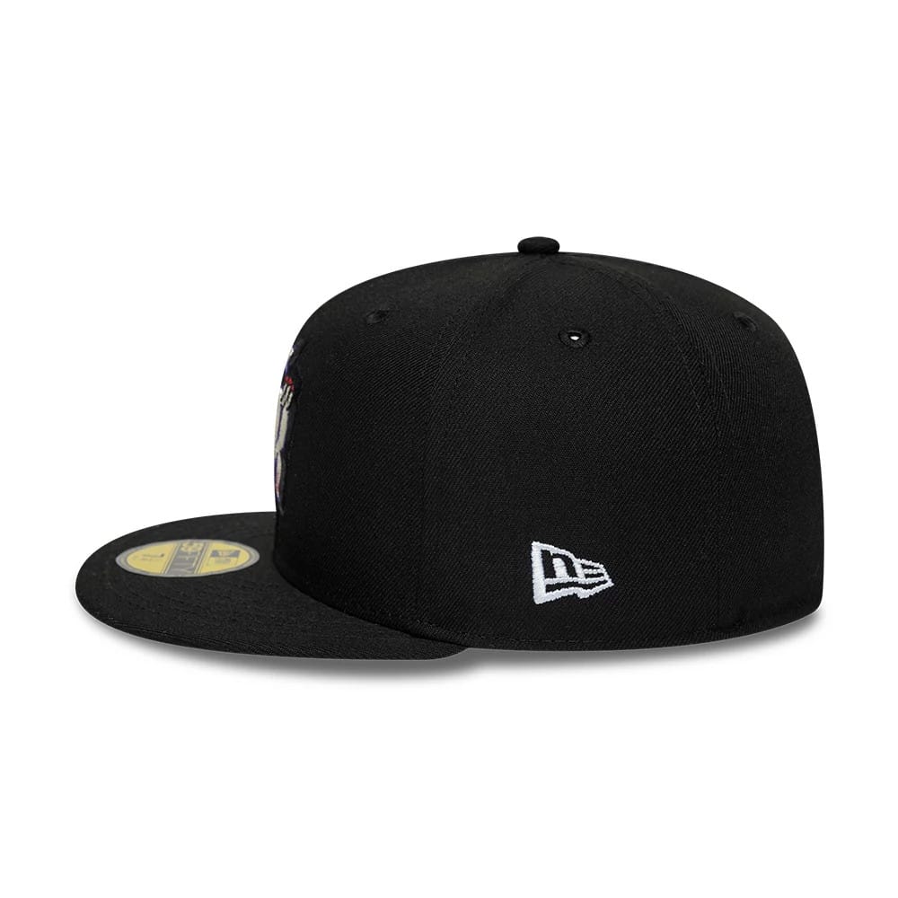 Toronto Raptors NBA Hardwood Classic Black 59FIFTY Fitted Cap - Image 6