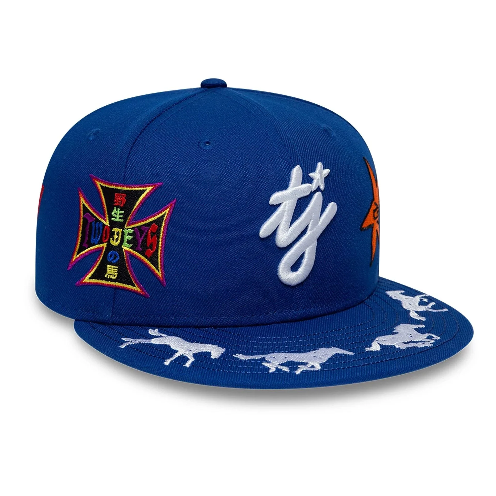 Twojeys X New Era Blue 59FIFTY Fitted Cap - Image 3