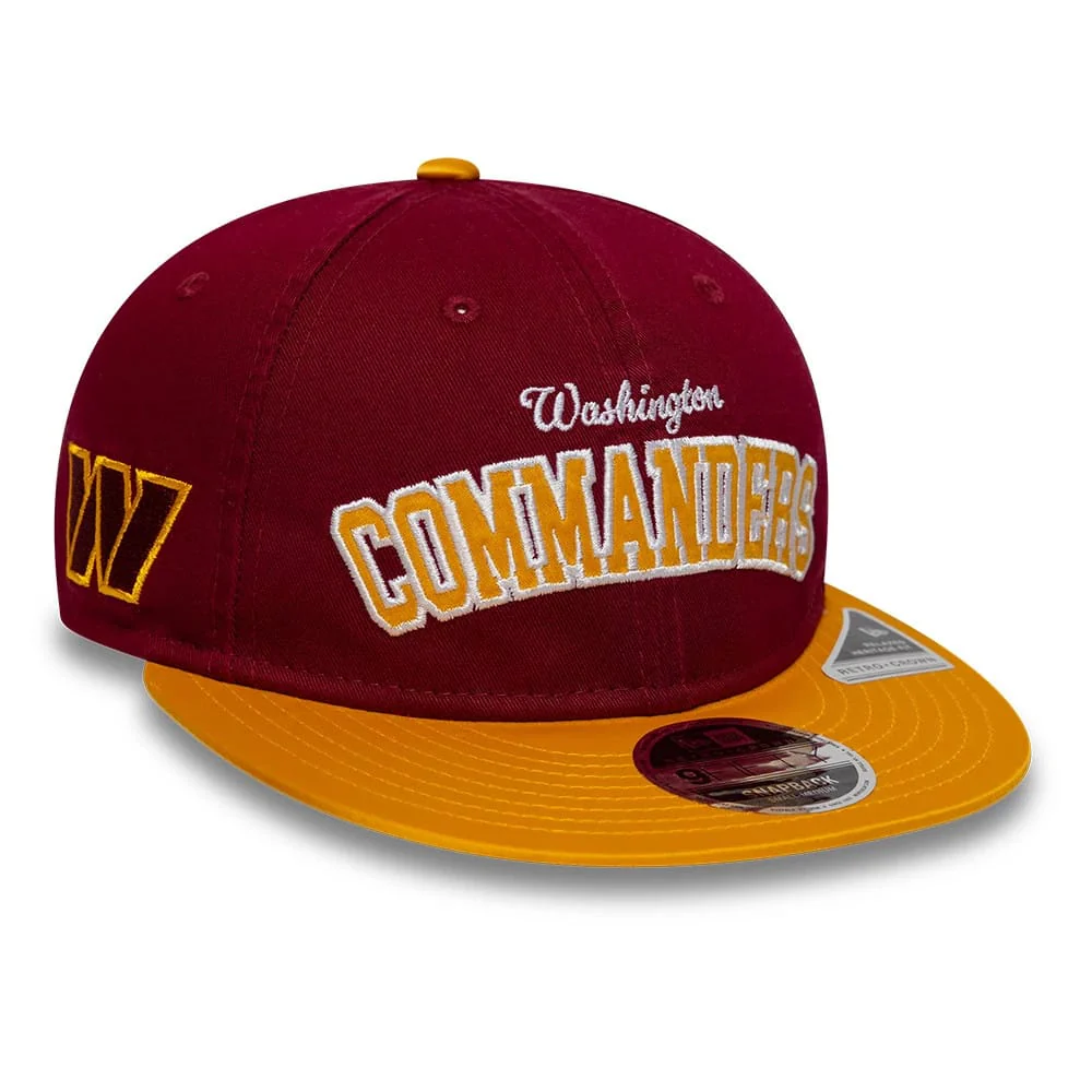 Washington Commanders NFL Historic Dark Red Retro Crown 9FIFTY Adjustable Cap
