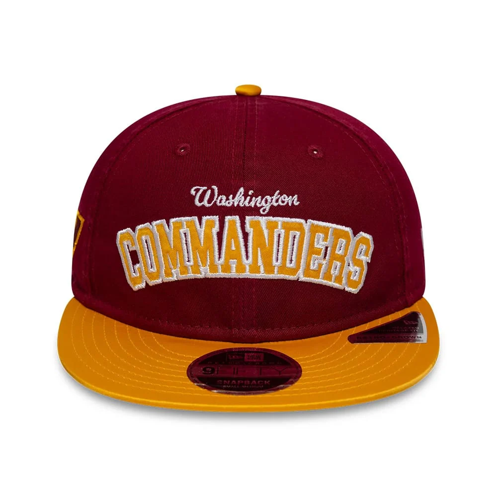 Washington Commanders NFL Historic Dark Red Retro Crown 9FIFTY Adjustable Cap - Image 2