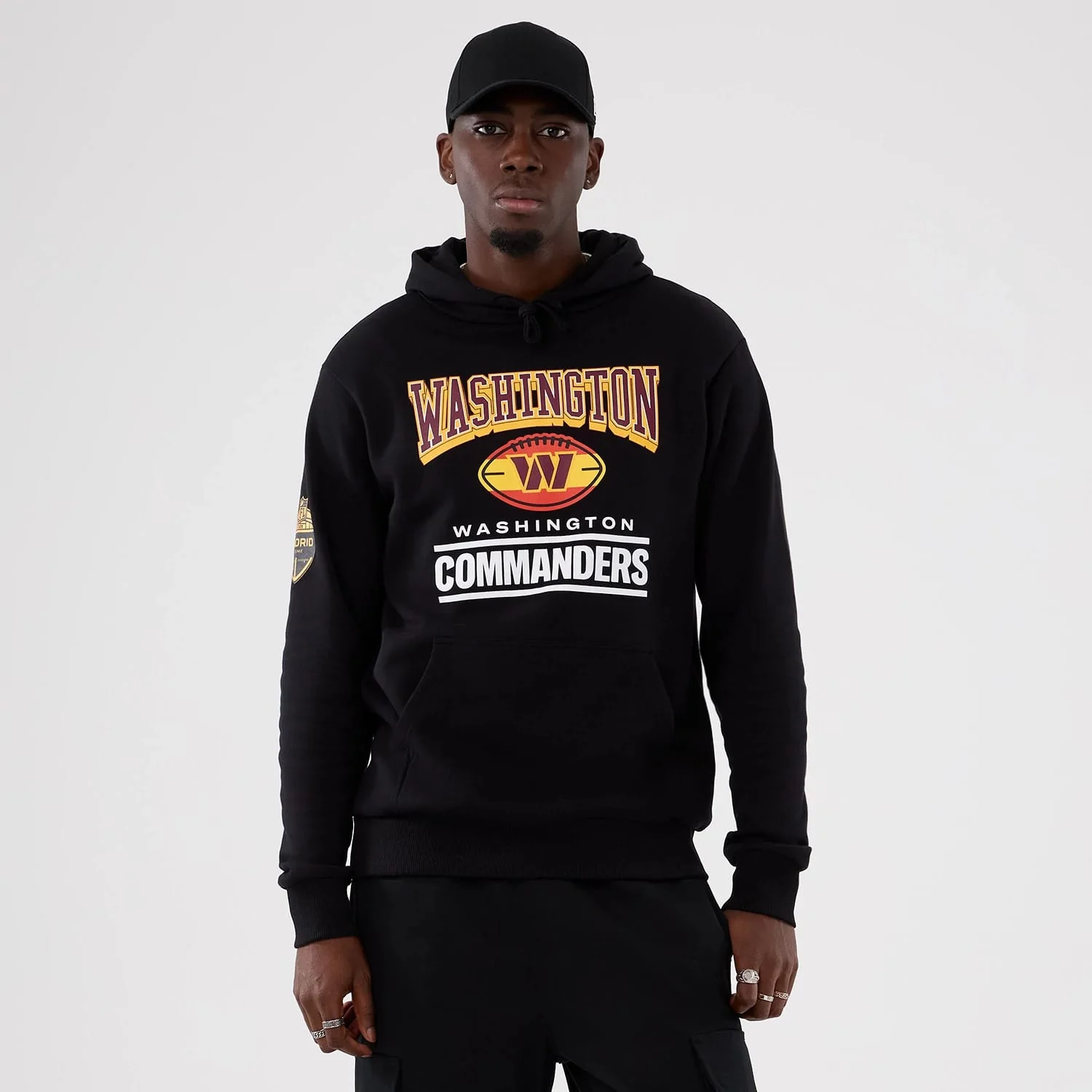 Washington Commanders NFL International Series Games 2025 Black Pullover Hoodie