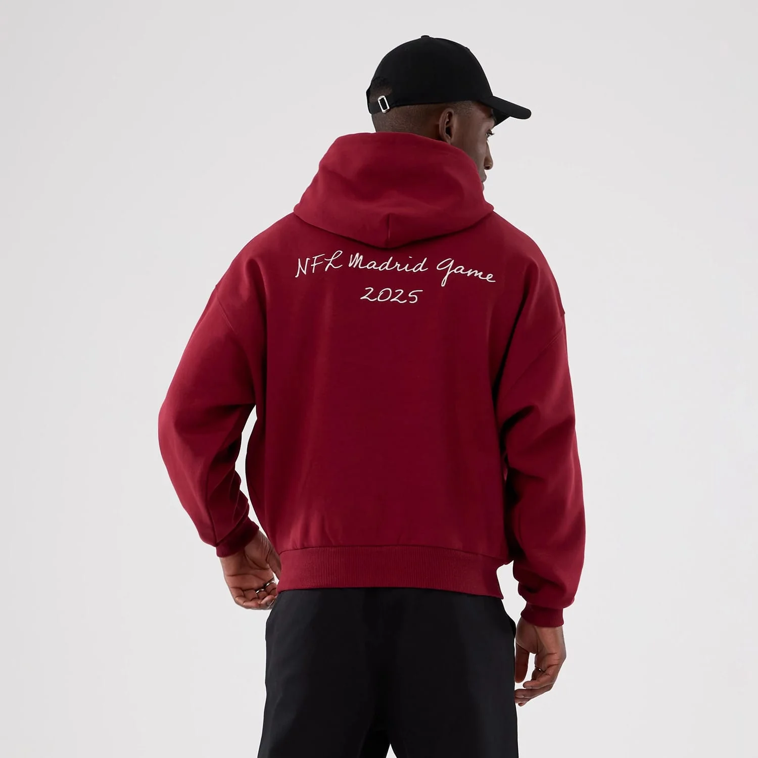 Washington Commanders NFL International Series Games 2025 Dark Red Premium Pullover Hoodie - Image 2