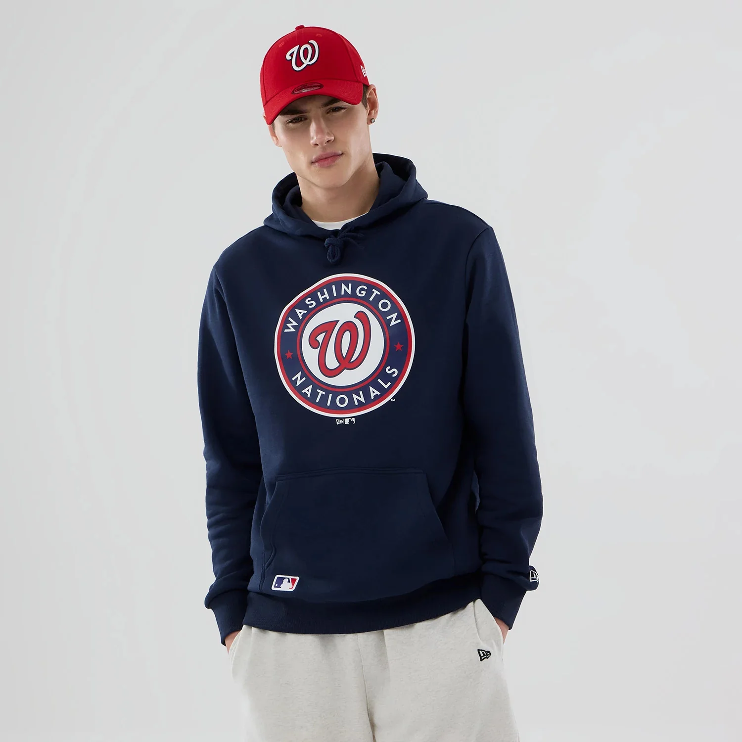 Washington Nationals MLB Dark Blue Pullover Hoodie