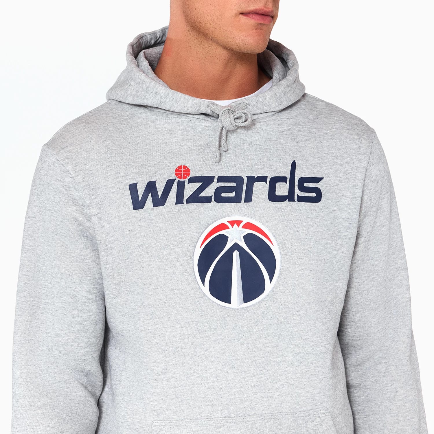 Washington Wizards NBA Grey Pullover Hoodie - Image 2
