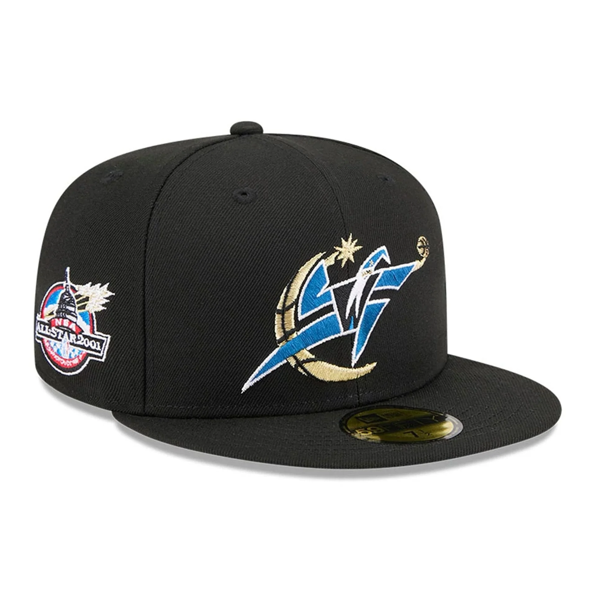 Washington Wizards NBA Hardwood Classic Black 59FIFTY Fitted Cap