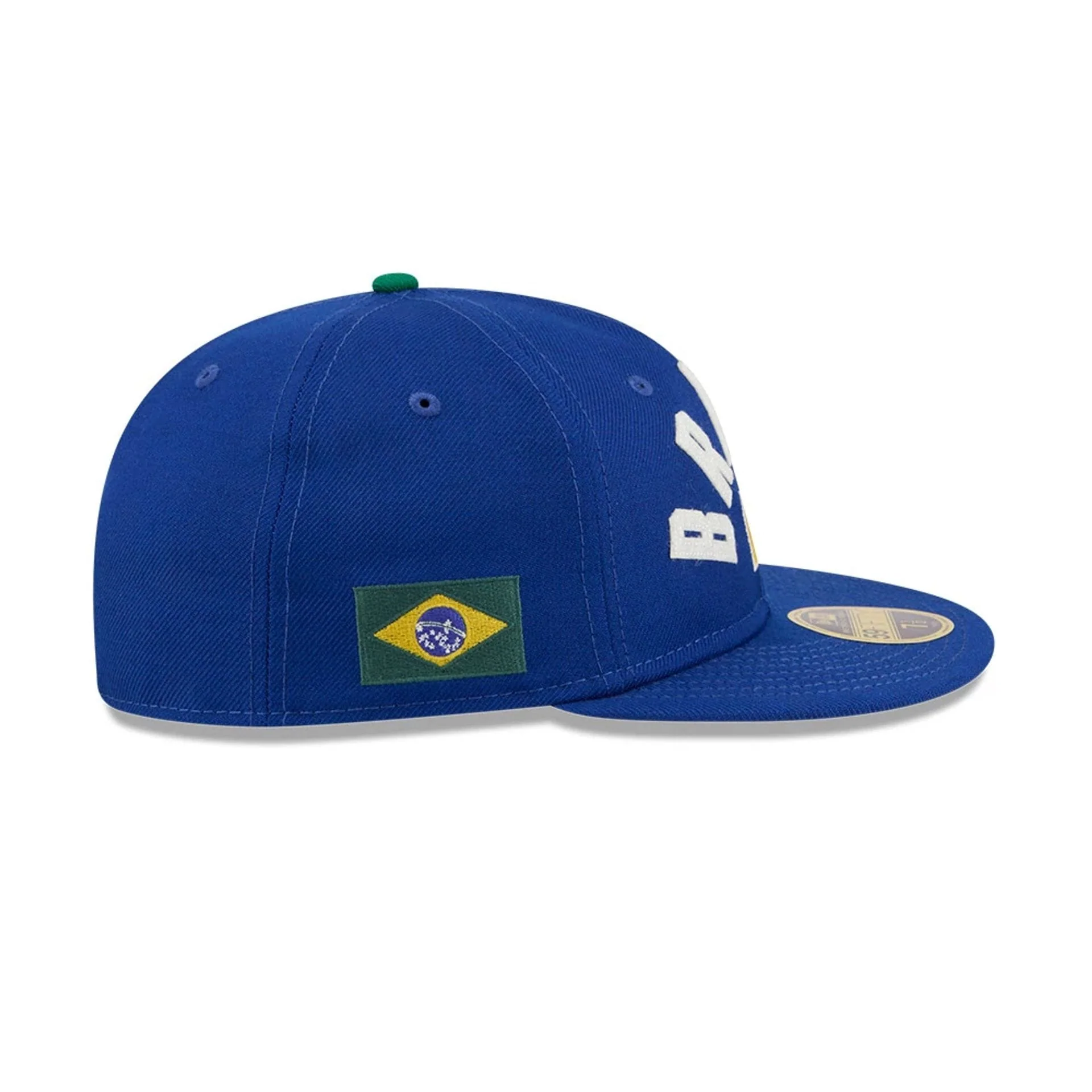 WBC Brazil Classical Script Blue Retro Crown 59FIFTY Fitted Cap - Image 5