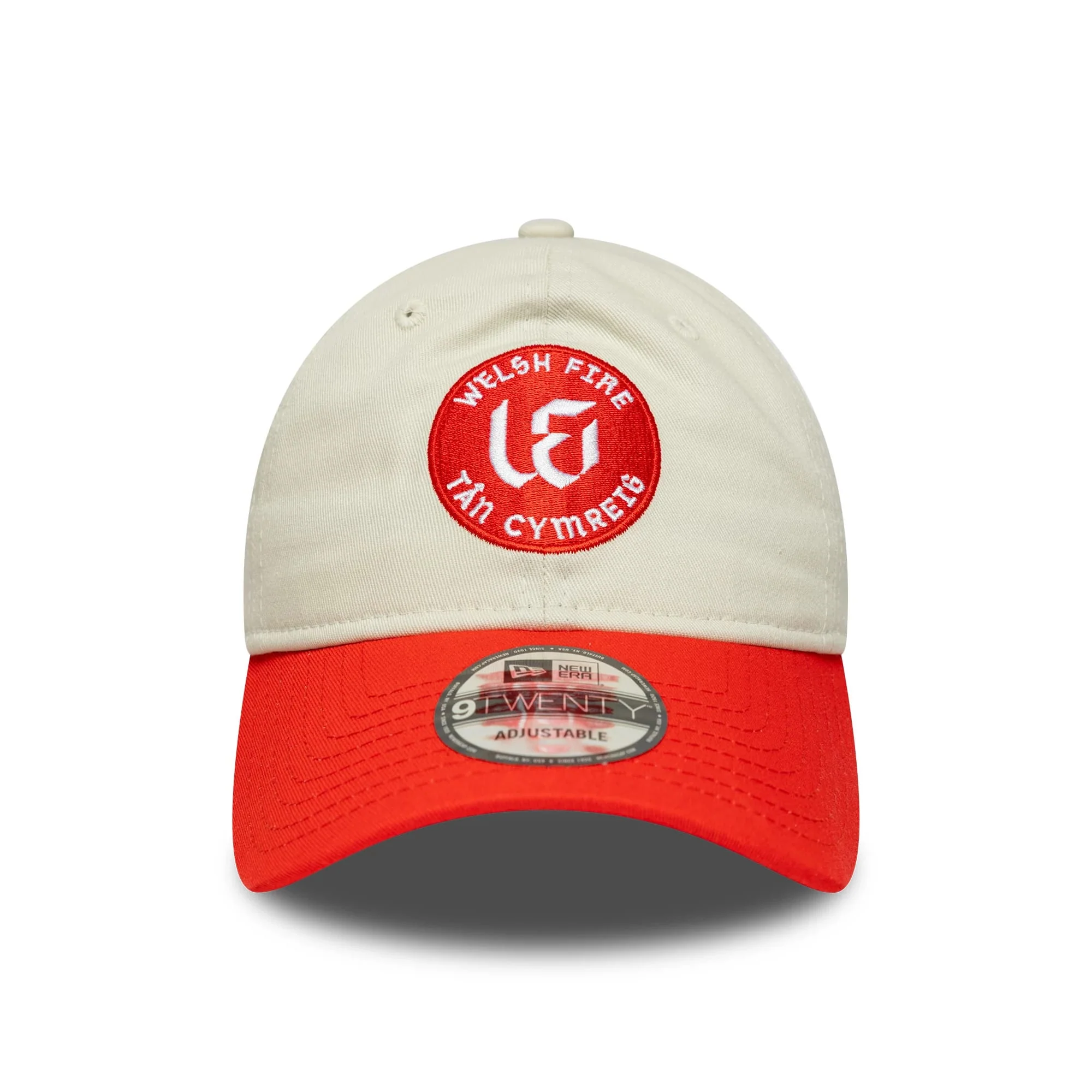 Welsh Fire Tan Cymreig The Hundred 2025 Contrast Light Beige 9TWENTY Adjustable Cap - Image 2