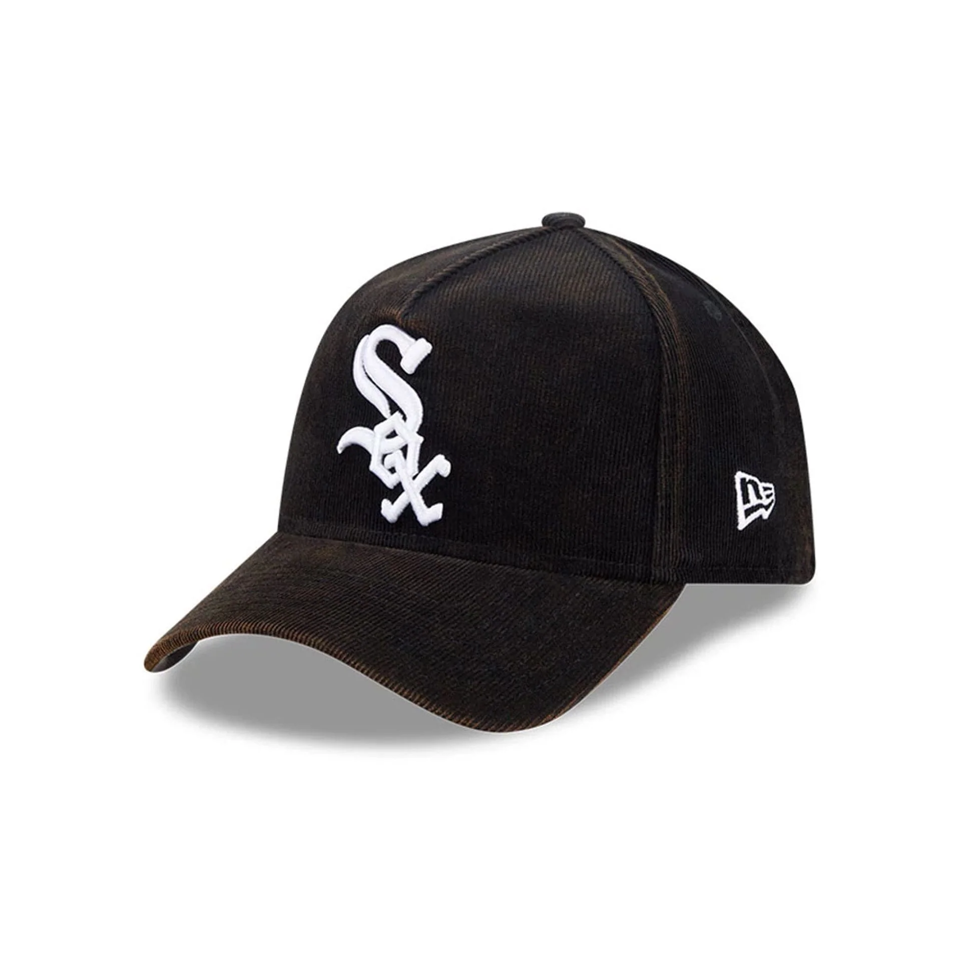 White Sox MLB Snow Wash Cord Black 59FORTY A-Frame Fitted Cap