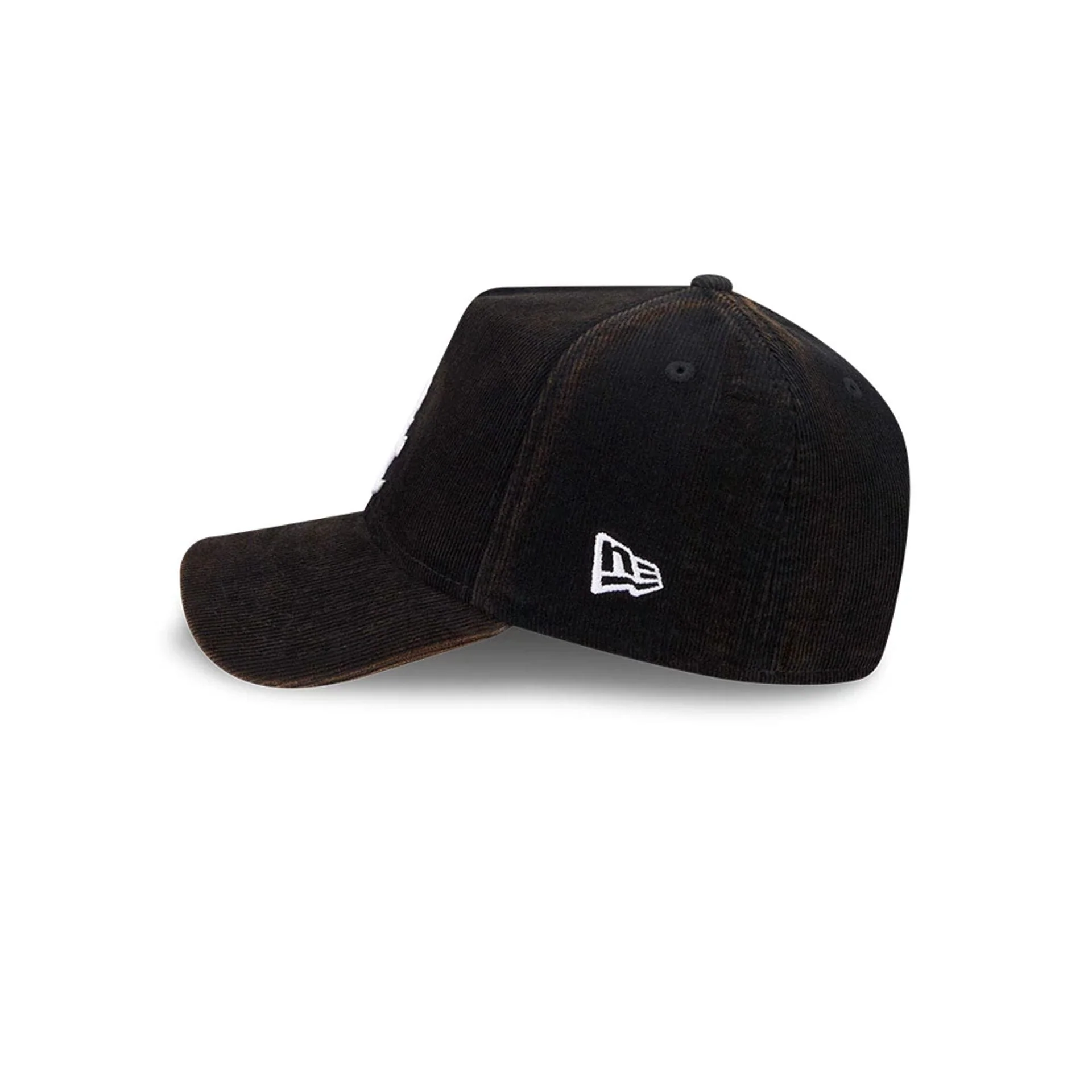 White Sox MLB Snow Wash Cord Black 59FORTY A-Frame Fitted Cap - Image 5