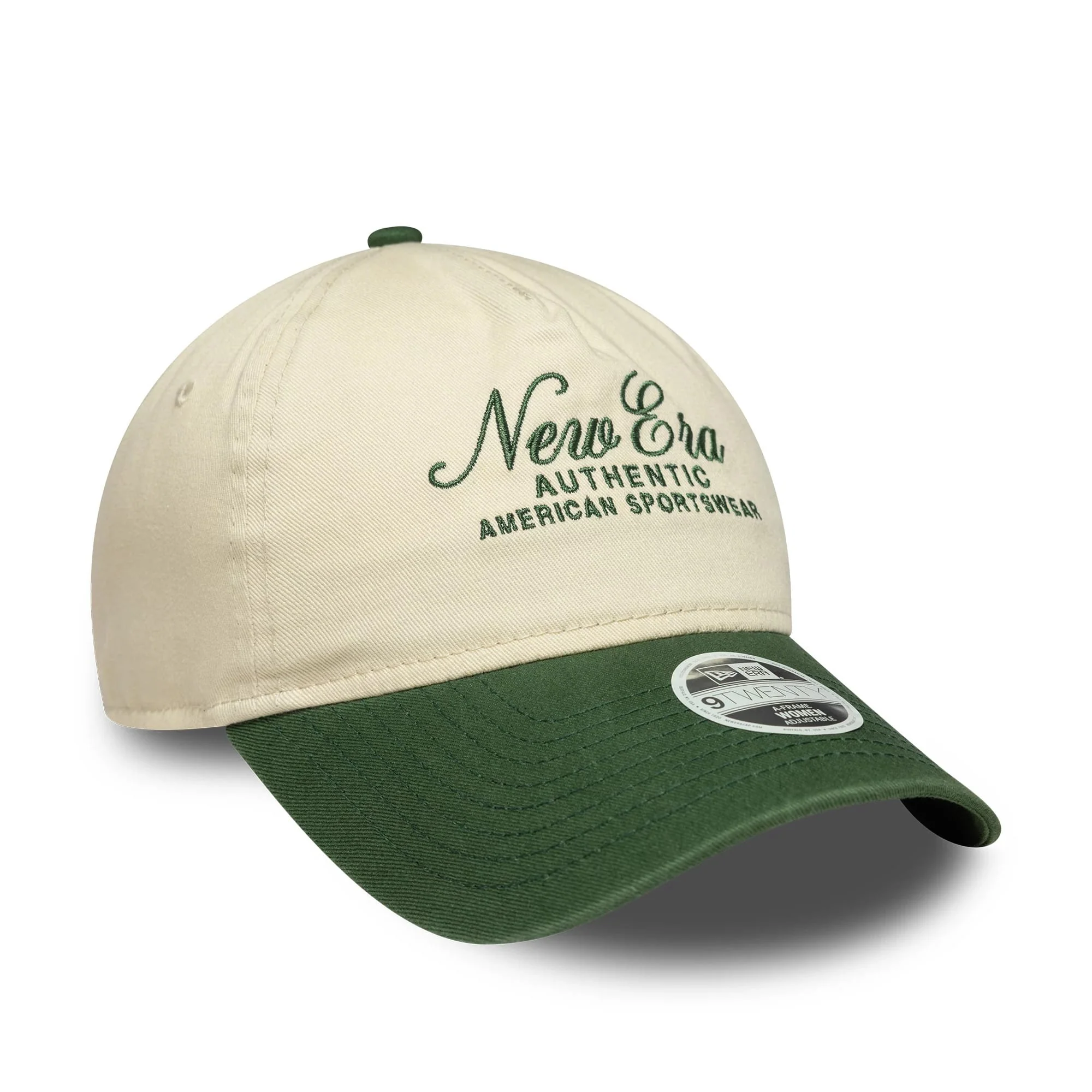 Womens New Era Cream 9TWENTY A-Frame Cap - Image 3